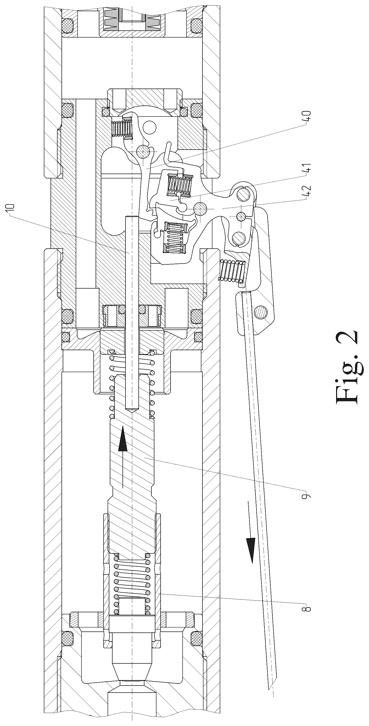 Patent US12422215 Figure 2 – Compressed gas supply device of an air rifle