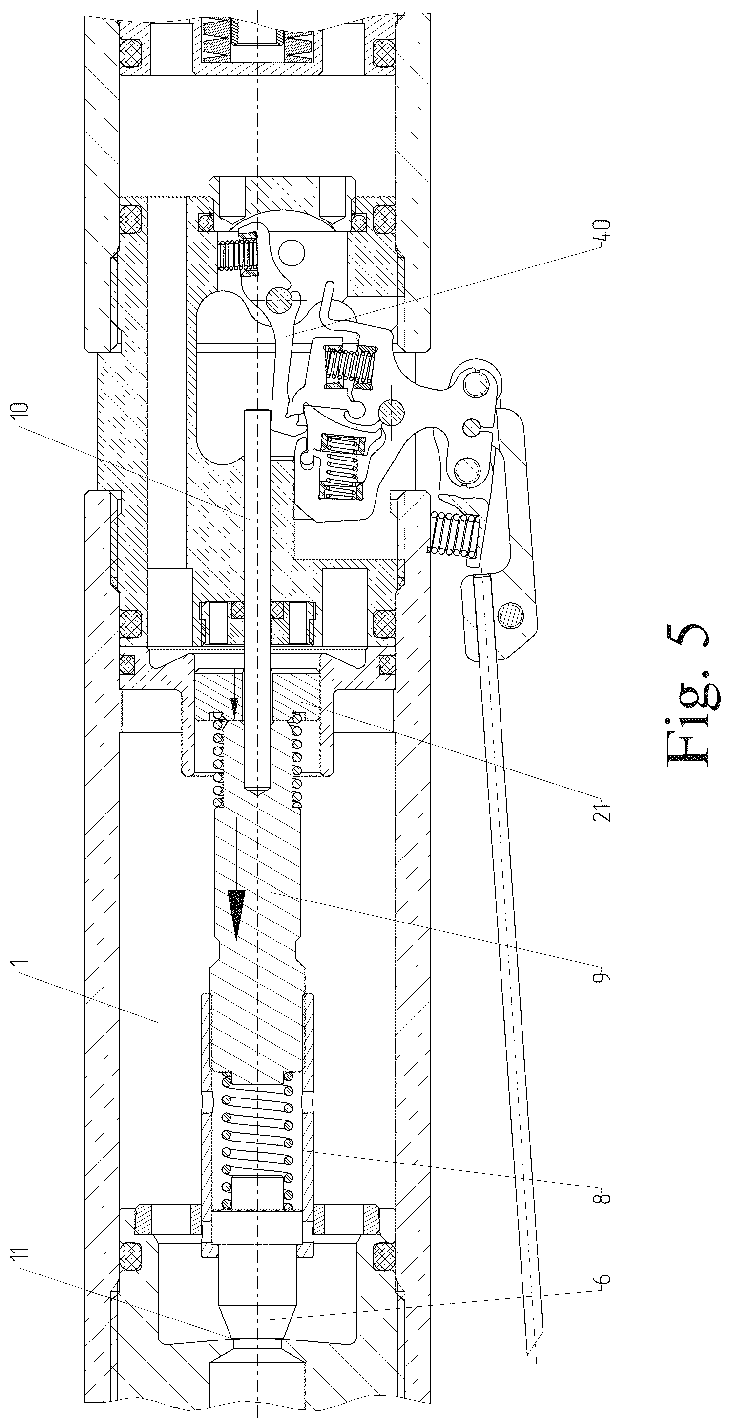 Patent US12422215 Figure 5 – Compressed gas supply device of an air rifle