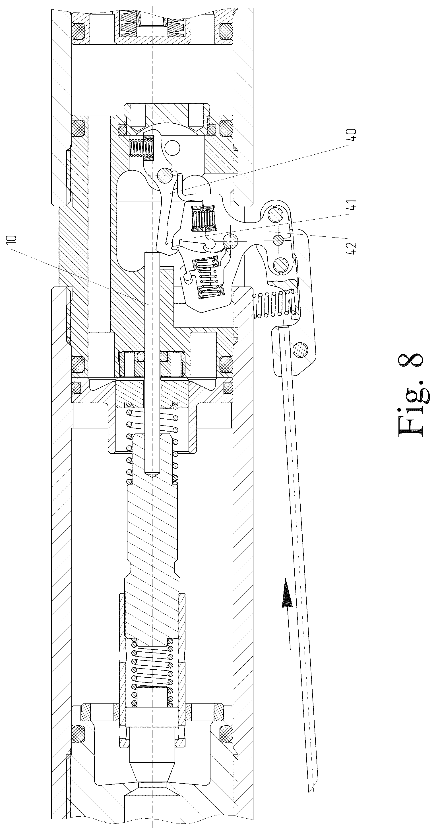 Patent US12422215 Figure 8 – Compressed gas supply device of an air rifle