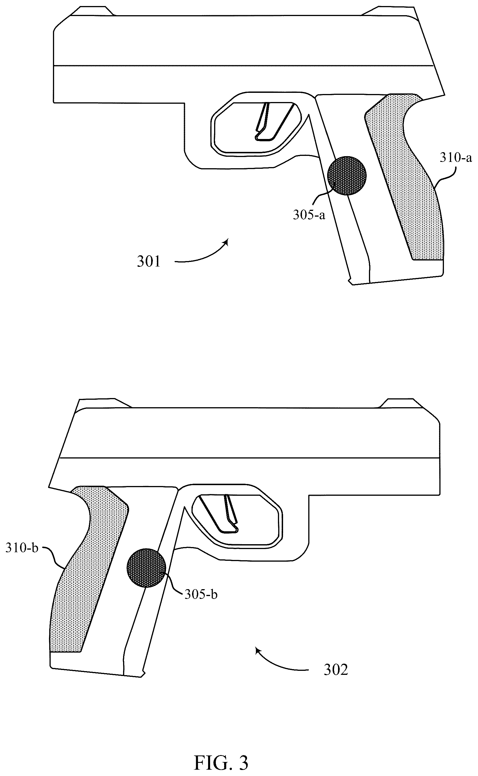 Patent US12422216 Figure 3 – Techniques for determining a grip layout to improve gun ergonomics