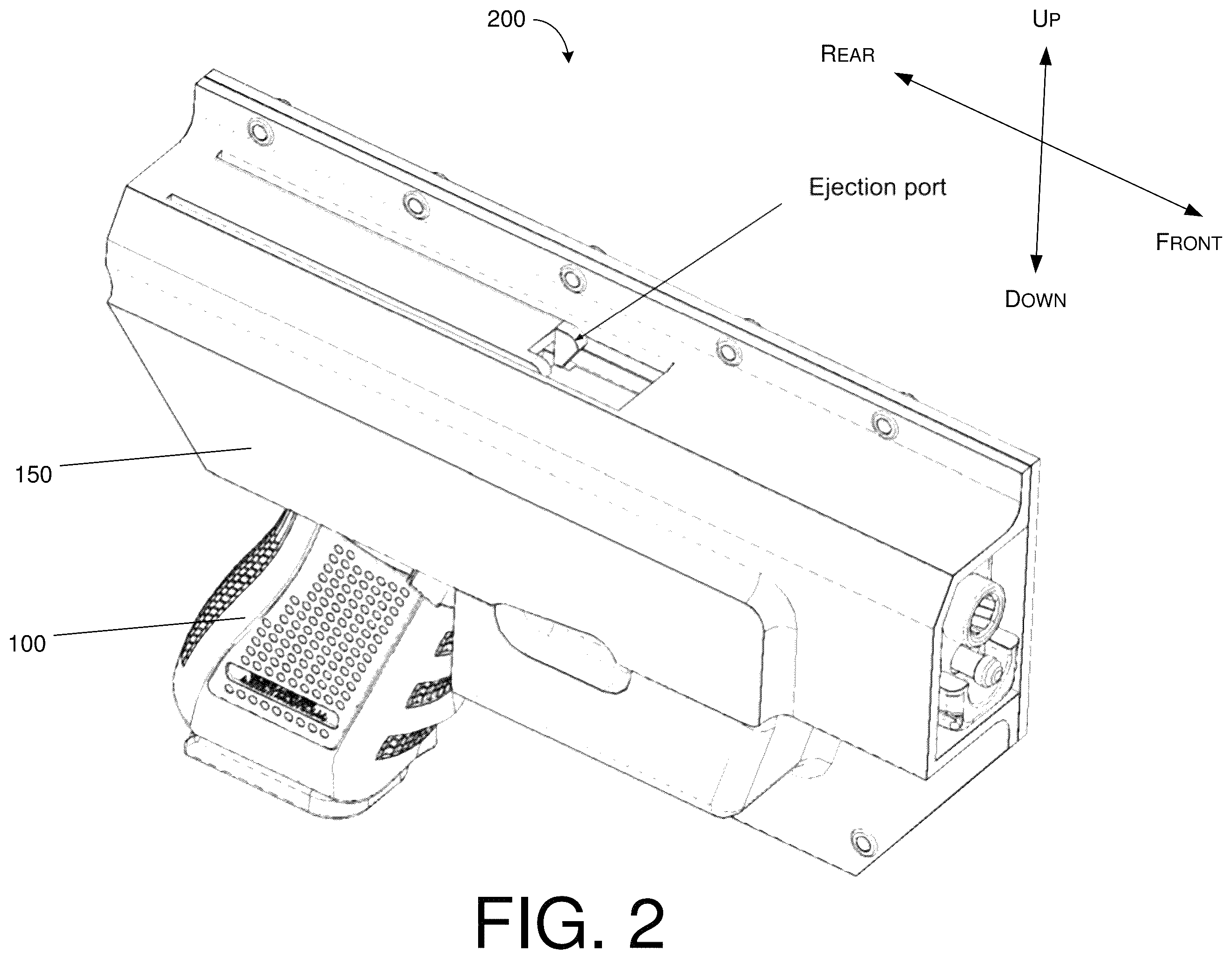 Patent US12422217 Figure 2 – Firearm holster with safety features