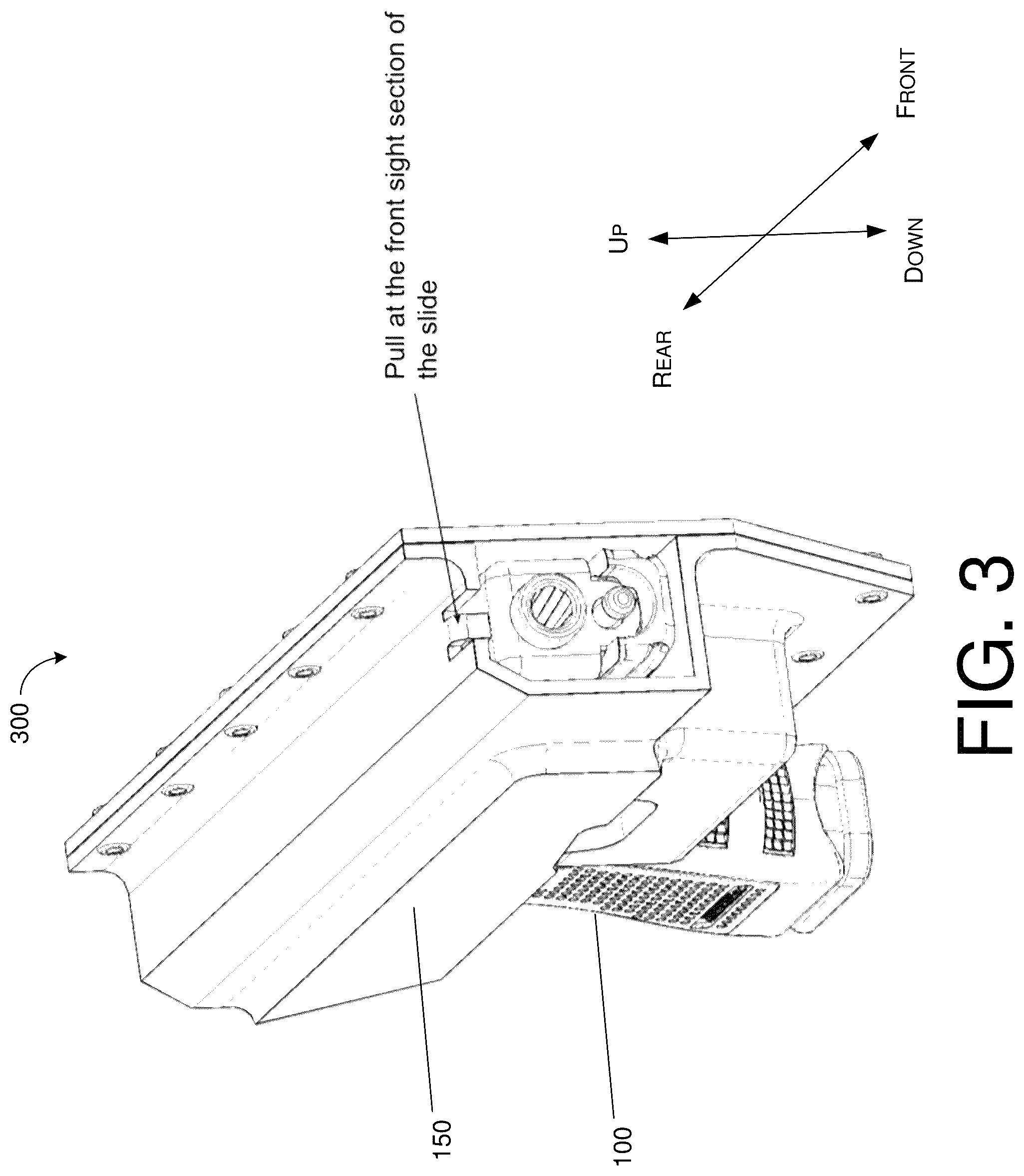 Patent US12422217 Figure 3 – Firearm holster with safety features