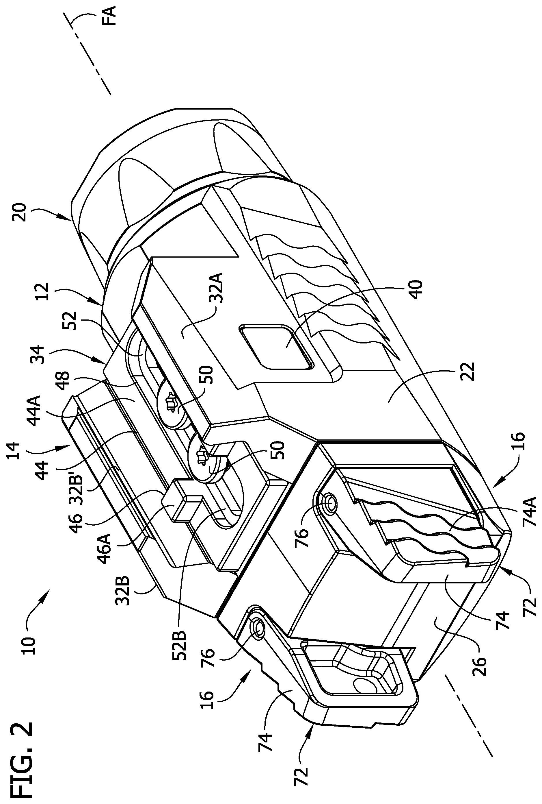 Patent US12422220 Figure 2 – Electronic firearm accessory with light source