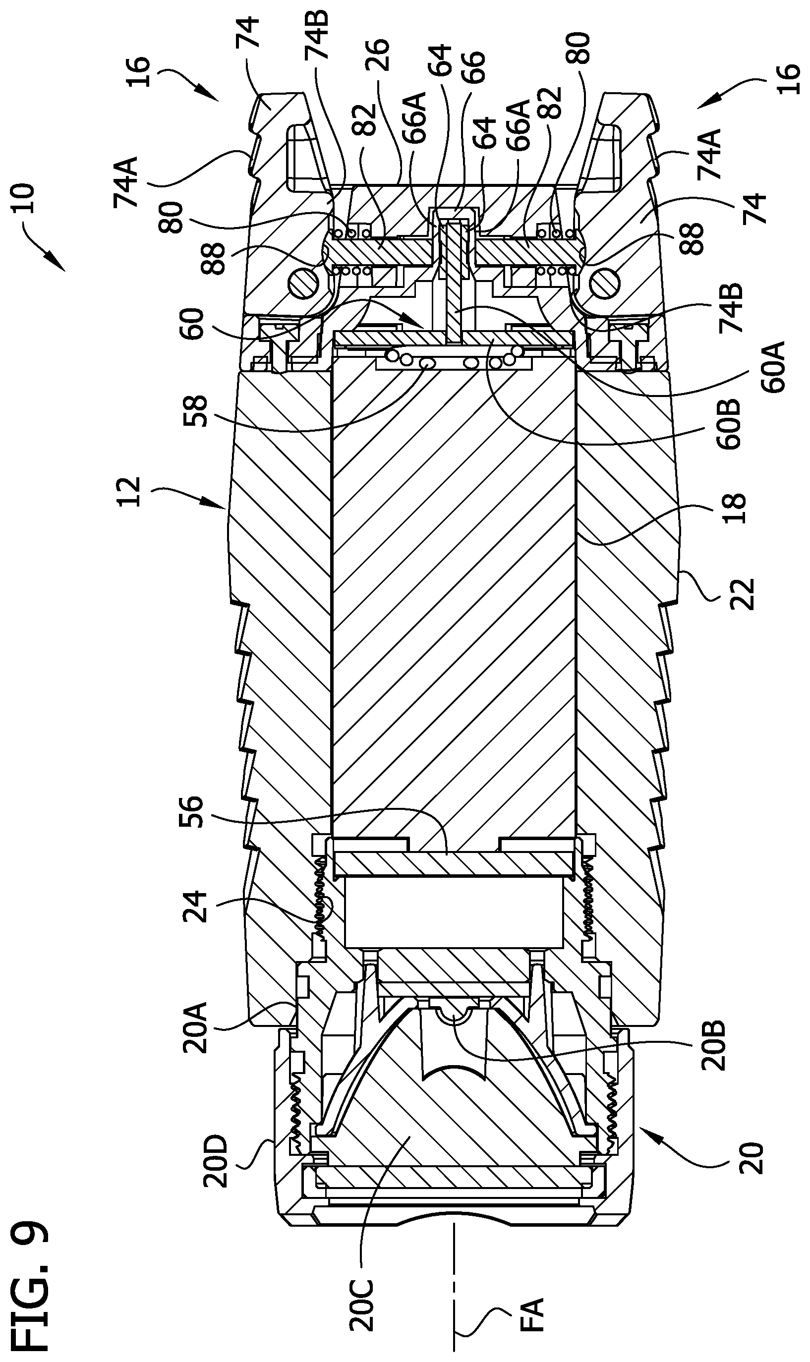 Patent US12422220 Figure 9 – Electronic firearm accessory with light source