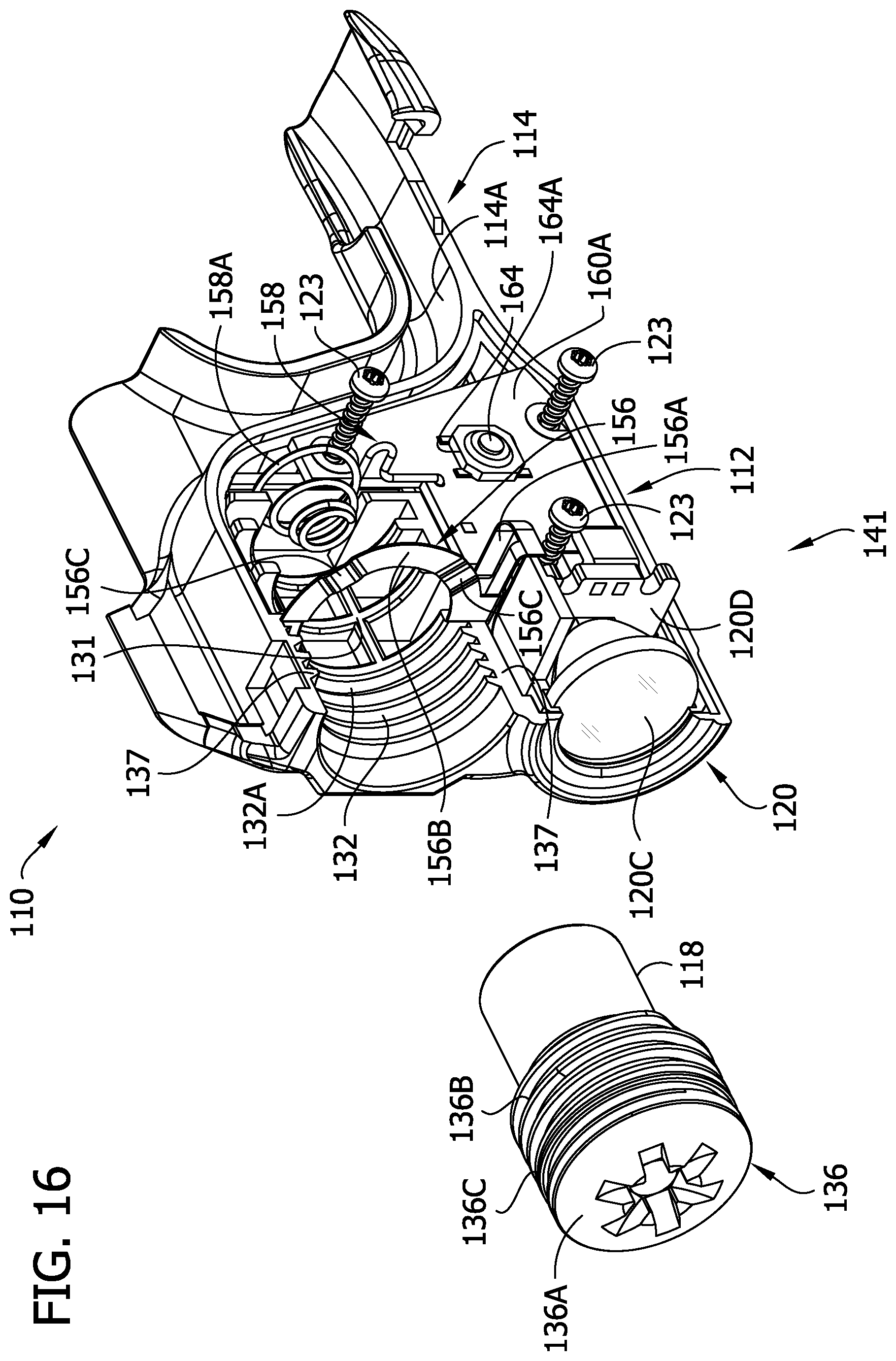 Patent US12422220 Figure 16 – Electronic firearm accessory with light source
