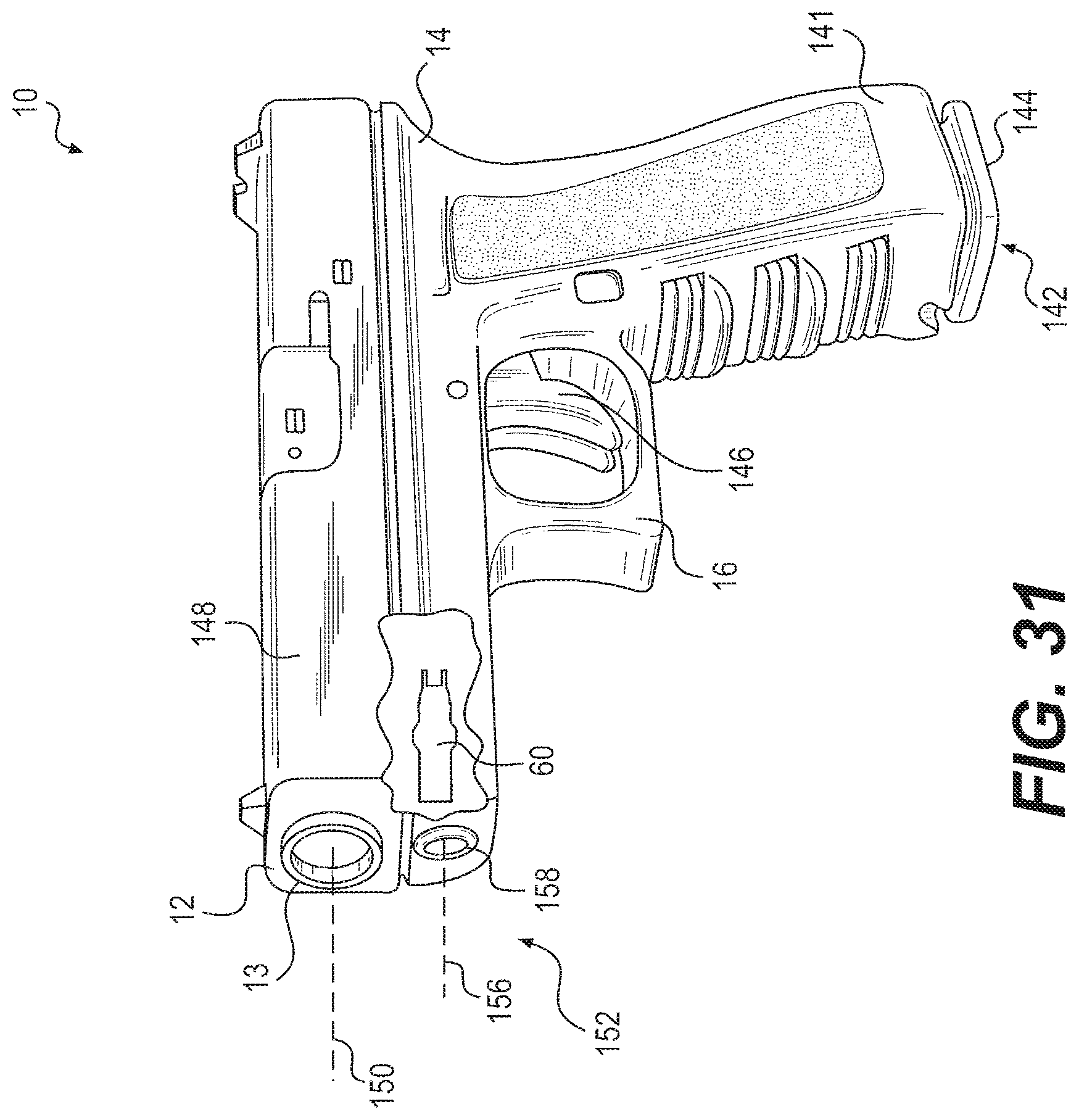 Patent US12422221 Figure 11 – Firearm laser sight alignment assembly