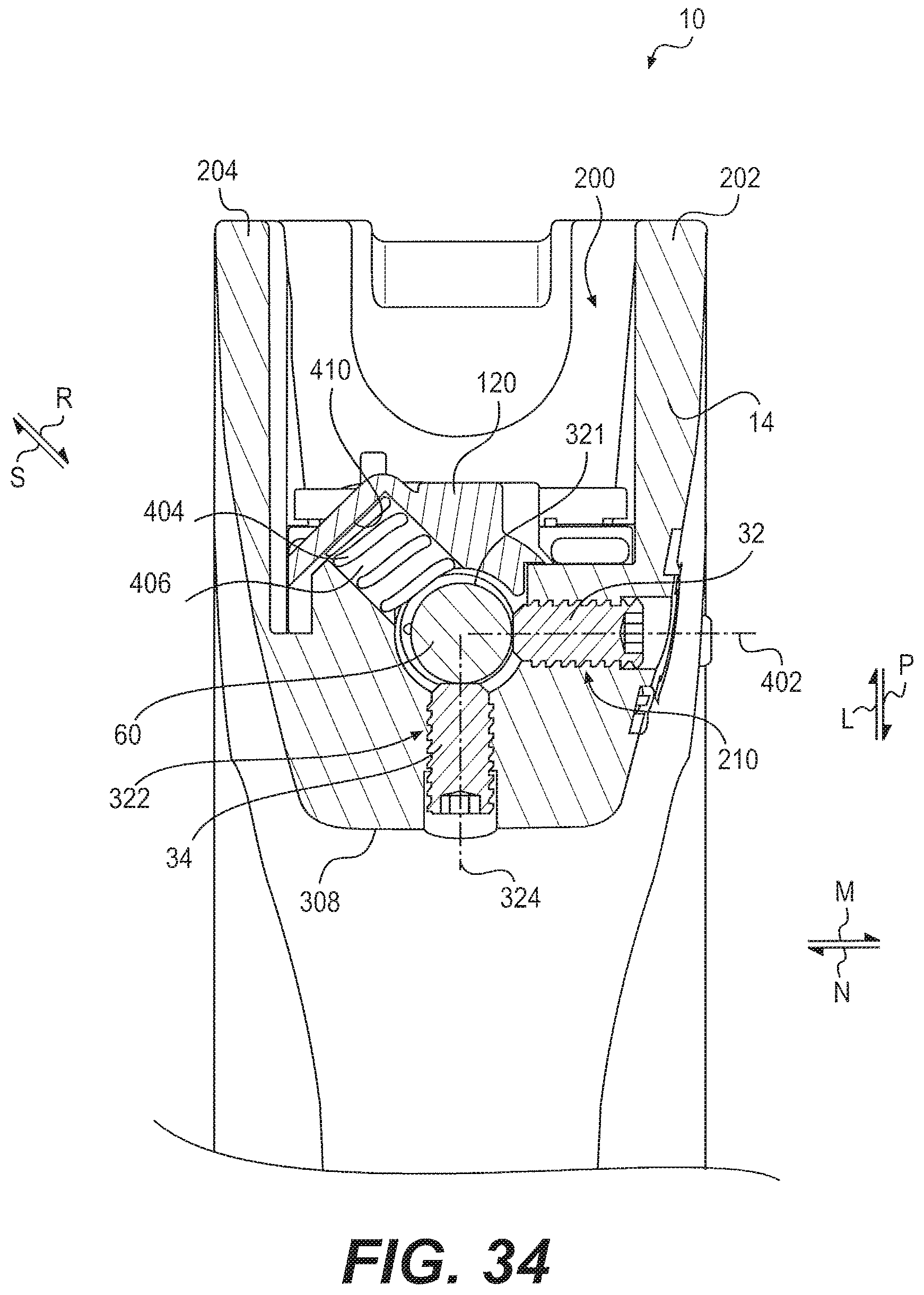 Patent US12422221 Figure 14 – Firearm laser sight alignment assembly