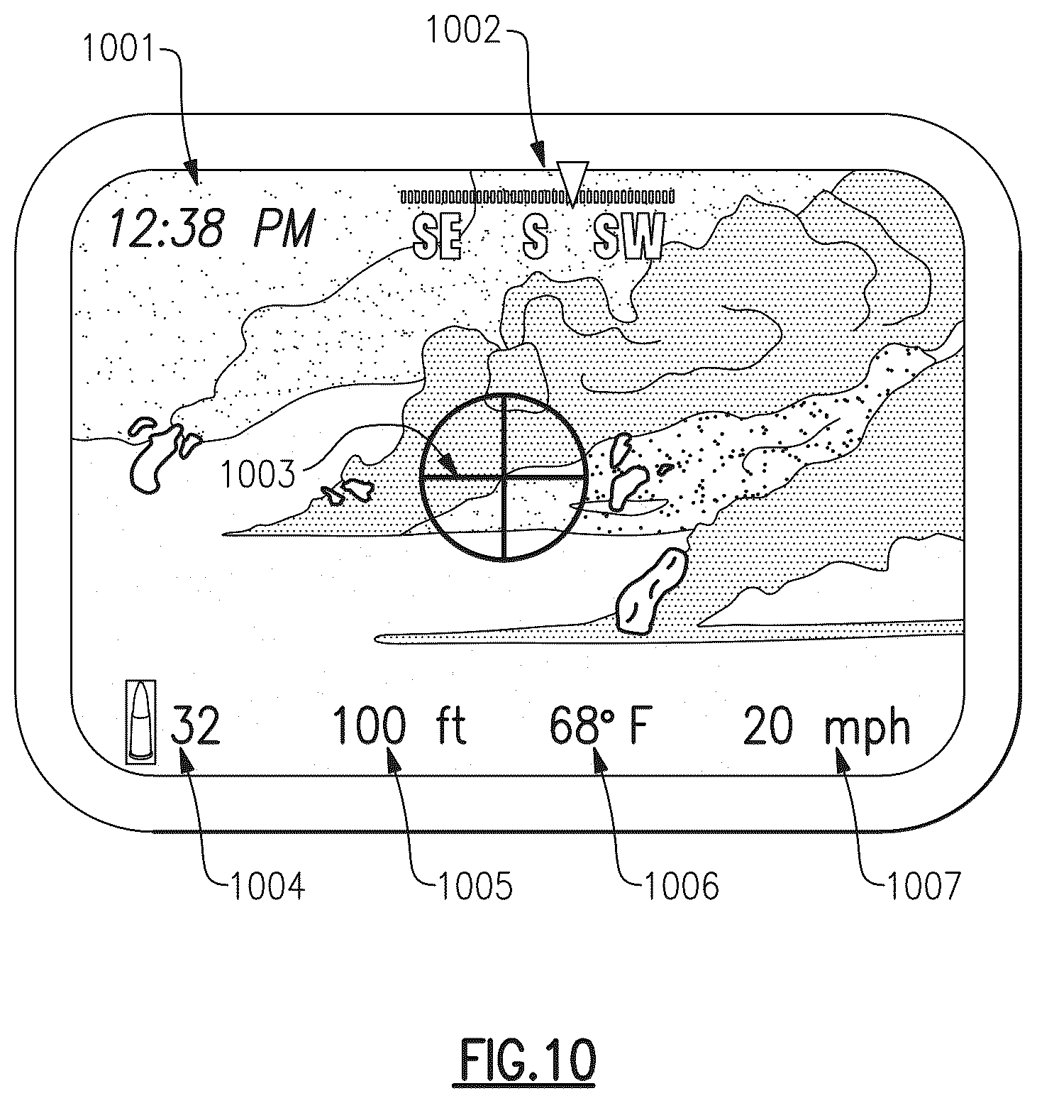 Patent US12422222 Figure 9 – Weapon system with multi-function single-view scope