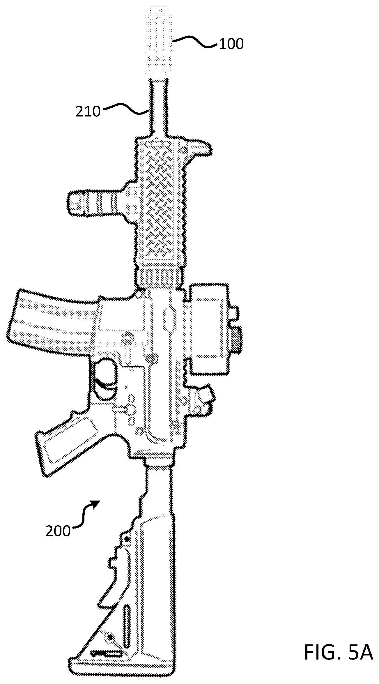 Patent US12422224 Figure 4 – Shooting simulation device for pneumatic guns
