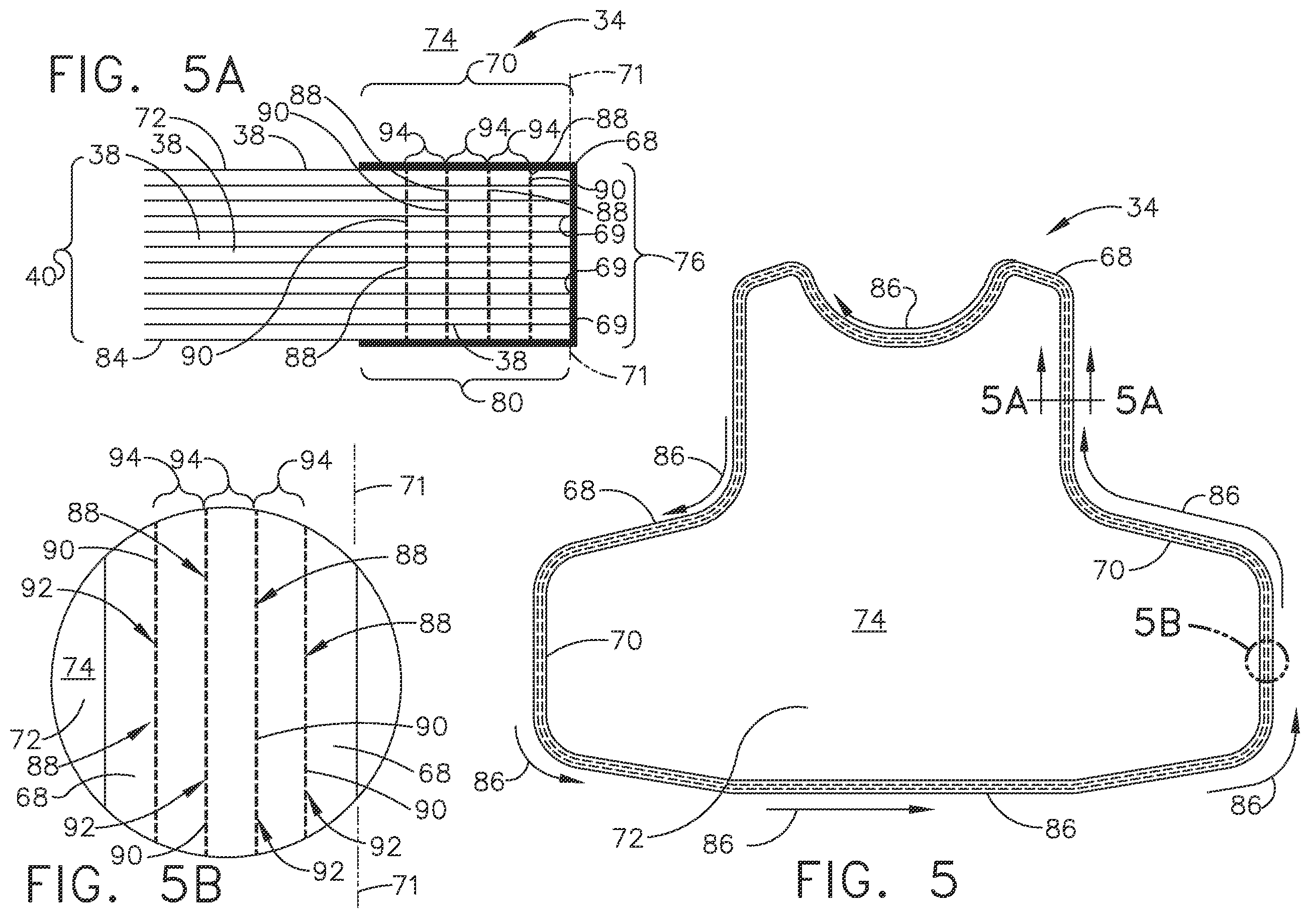 Patent US12422226 Figure 4 – Ballistic resistant panel edge enhanced integrity