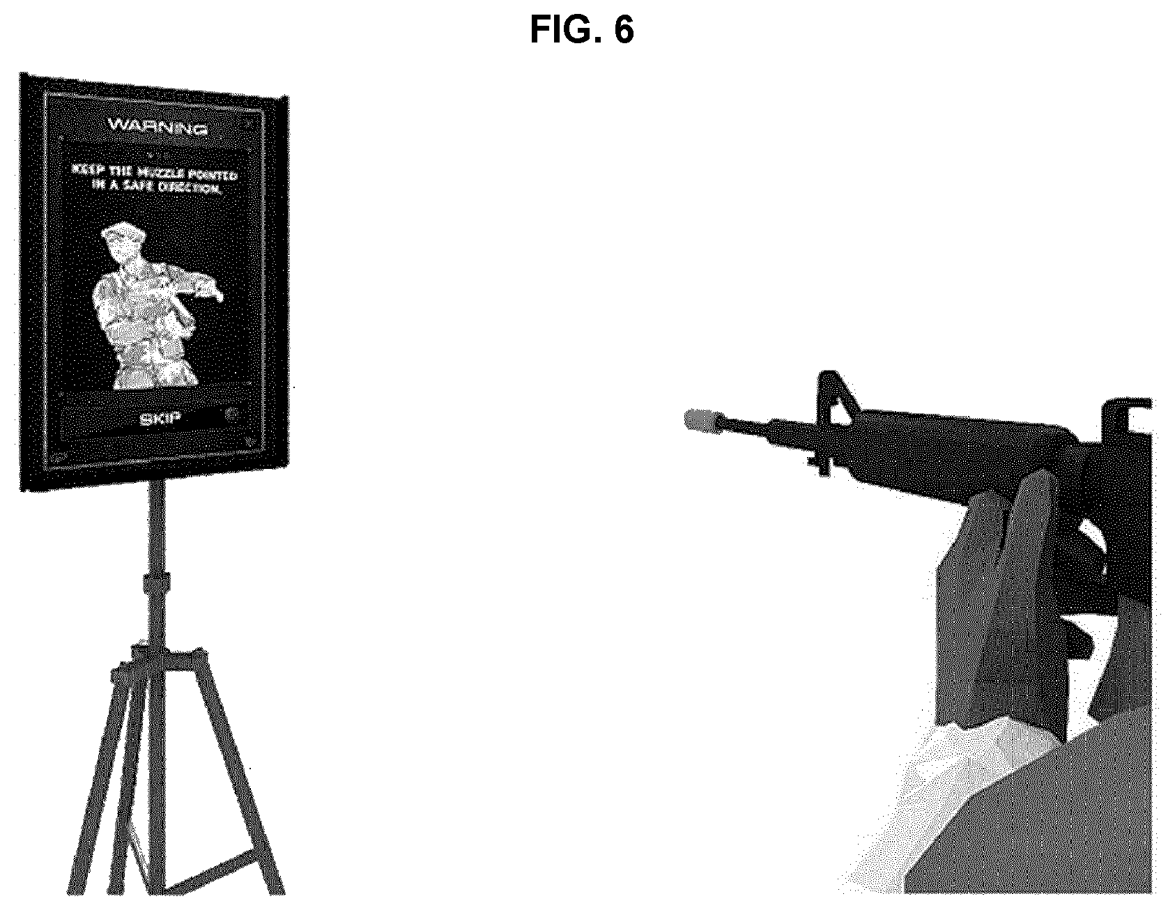Patent US12422228 Figure 6 – Monitor device having bullet dispersion prevention function for shooting game