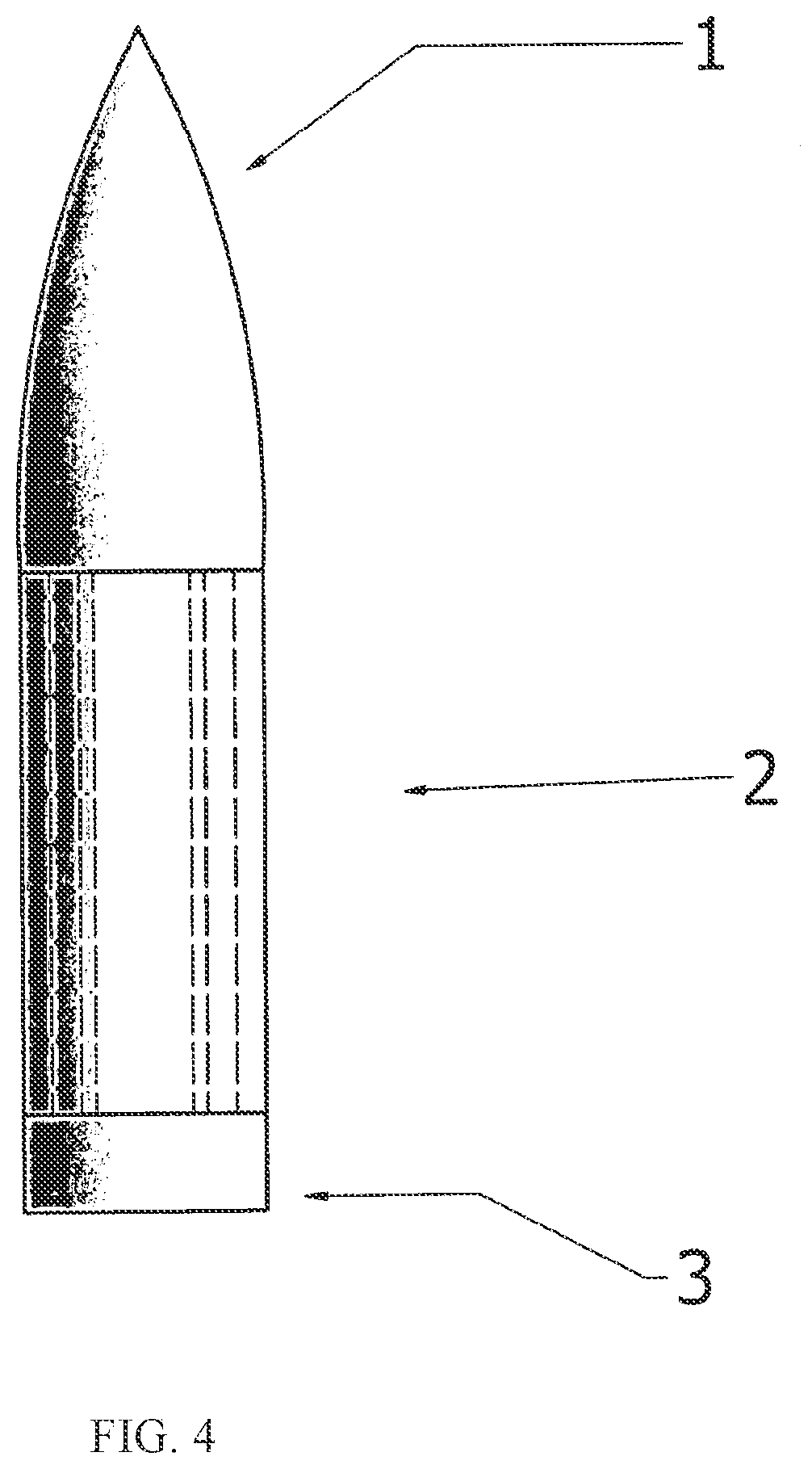 Patent US12422231 Figure 4 – Spinning projectile