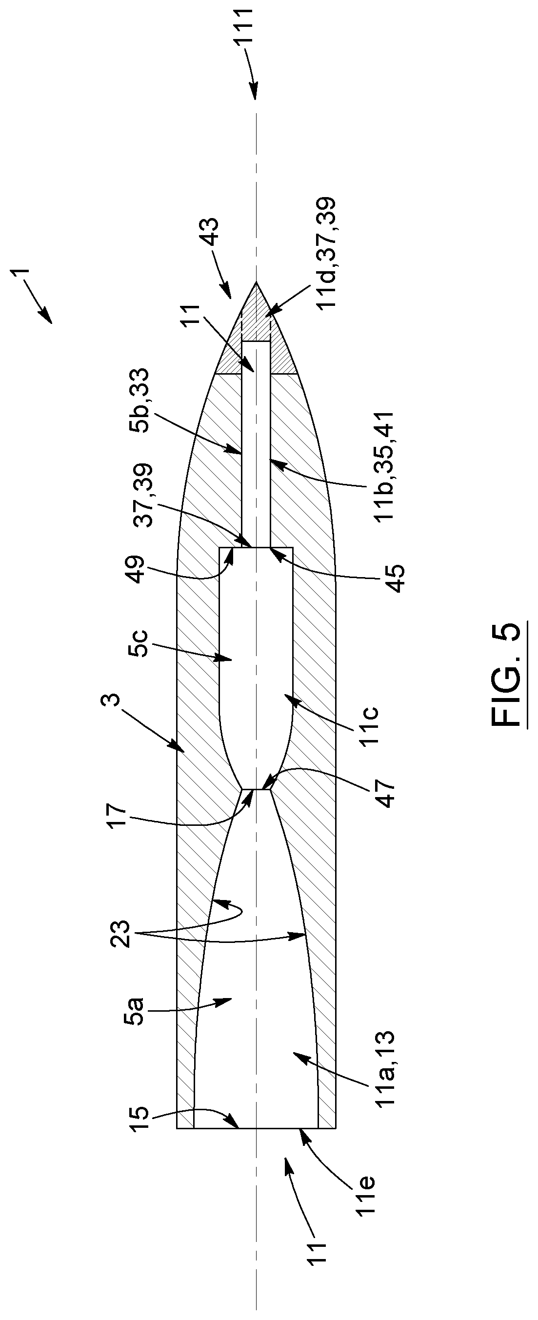 Patent US12422232 Figure 3 – Bullet system with multiple drag-reducing capabilities