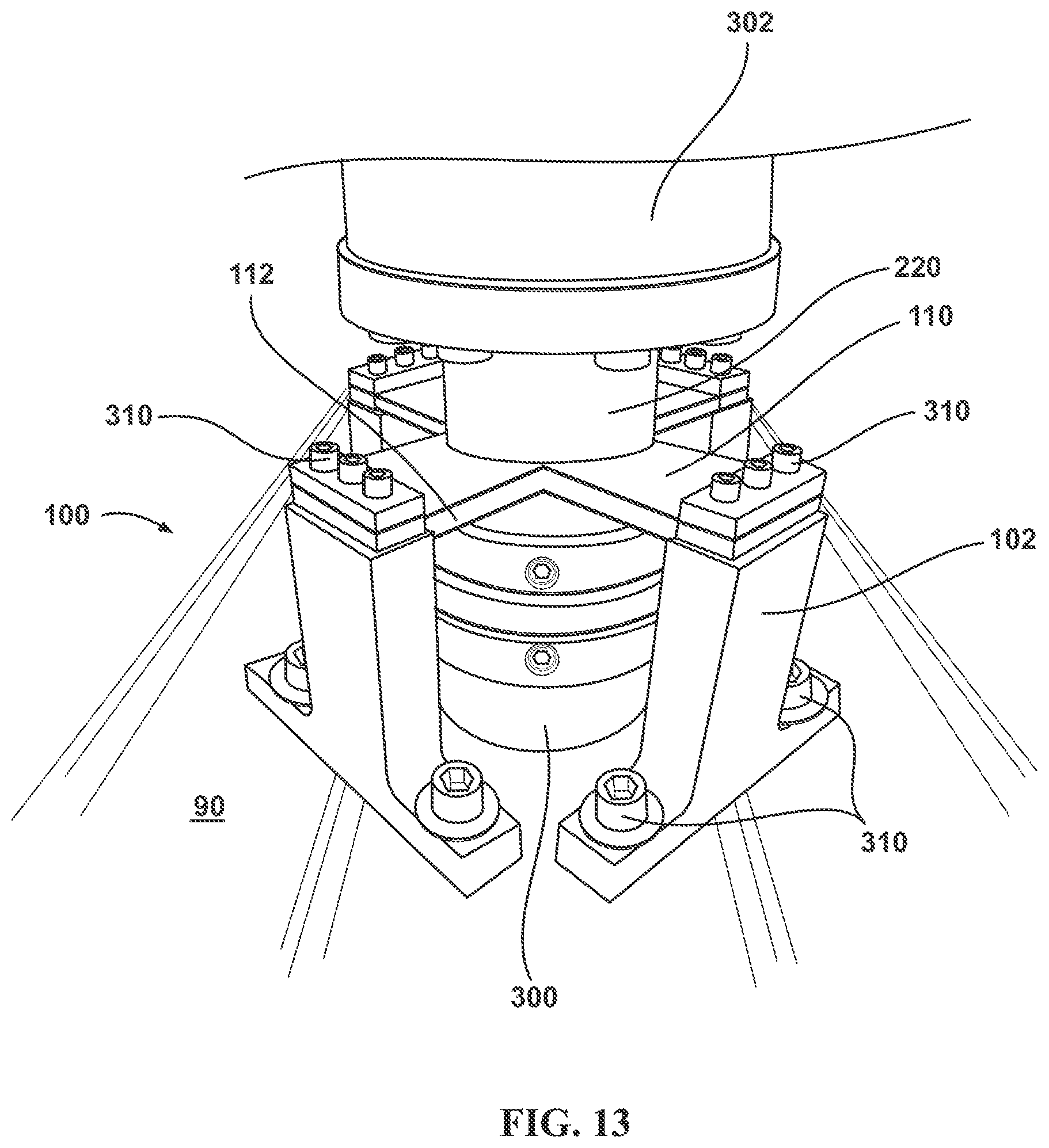 Patent US12422239 Figure 12 – Multi-pivot axle drivetrain alignment fixture