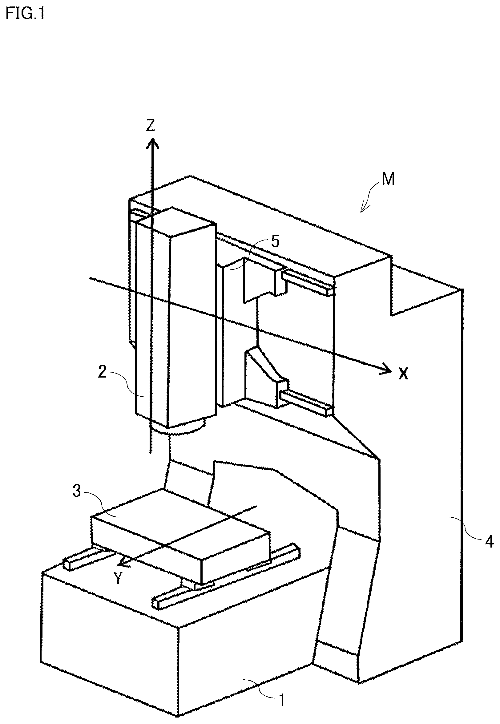 Patent US12422240 Figure 1 – Calibration method and non-transitory computer-readable storage medium storing calibration program for contact tool sensor in machine tool, and machine tool