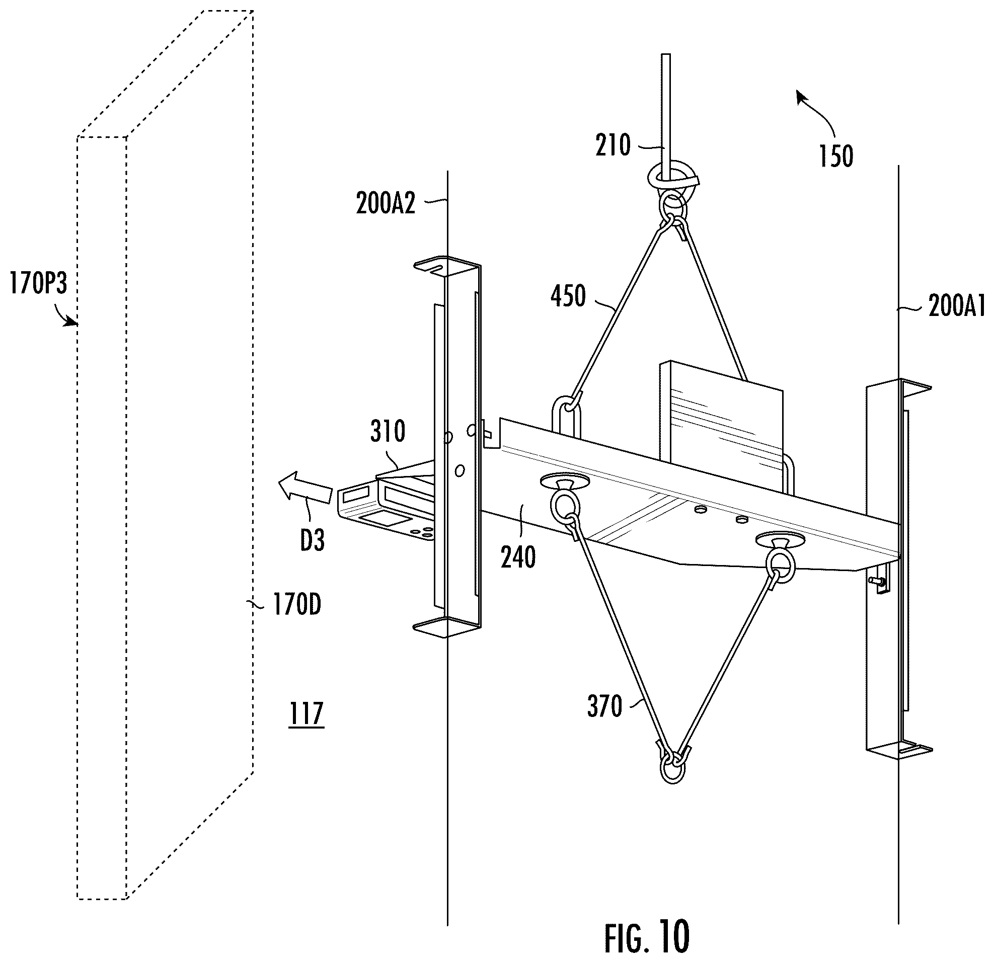 Patent US12422252 Figure 10 – Hoistway survey tool and method of surveying a hoistway
