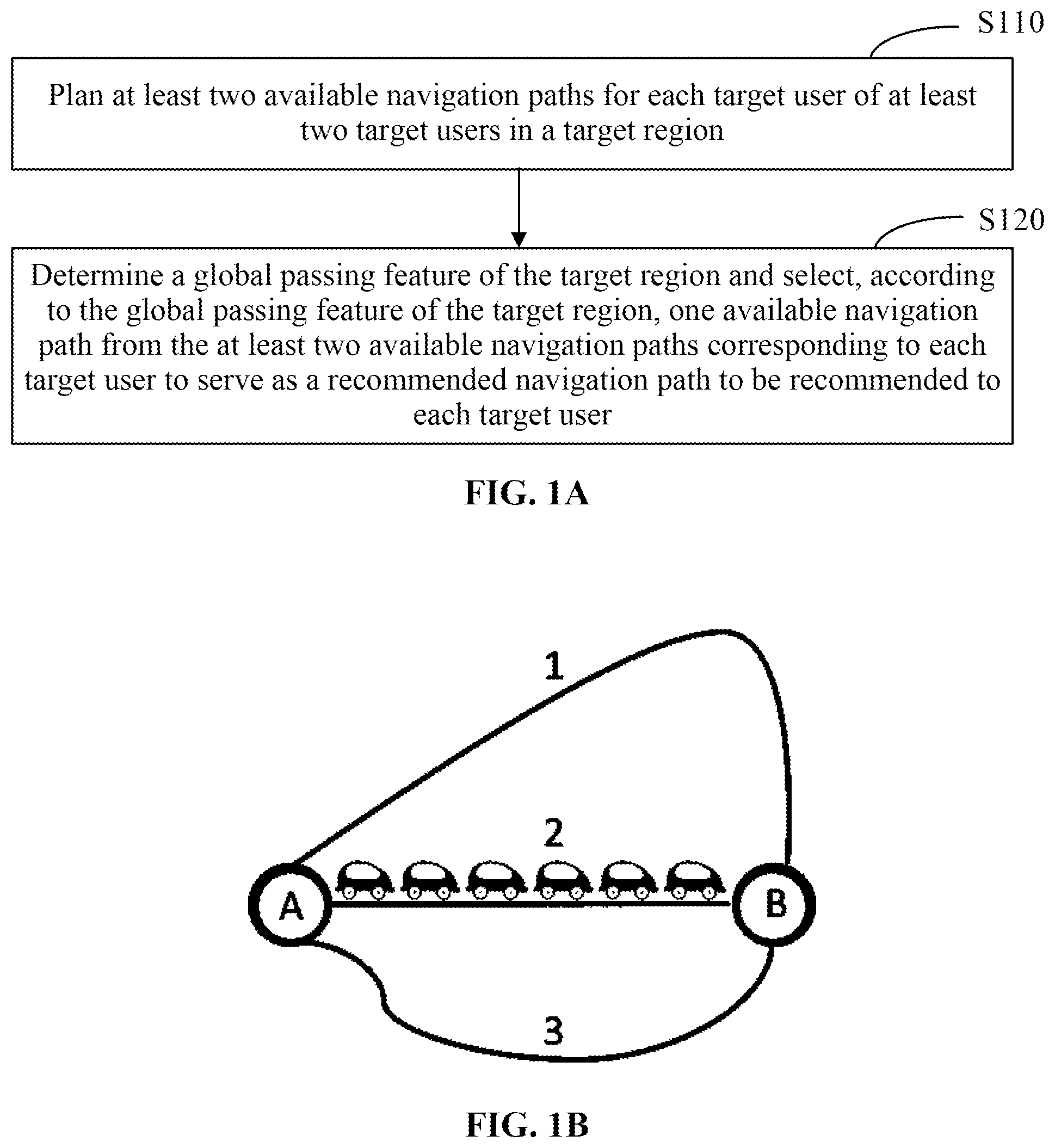 Patent US12422262 — Navigation path planning method and apparatus, device, and storage medium — Figure 1