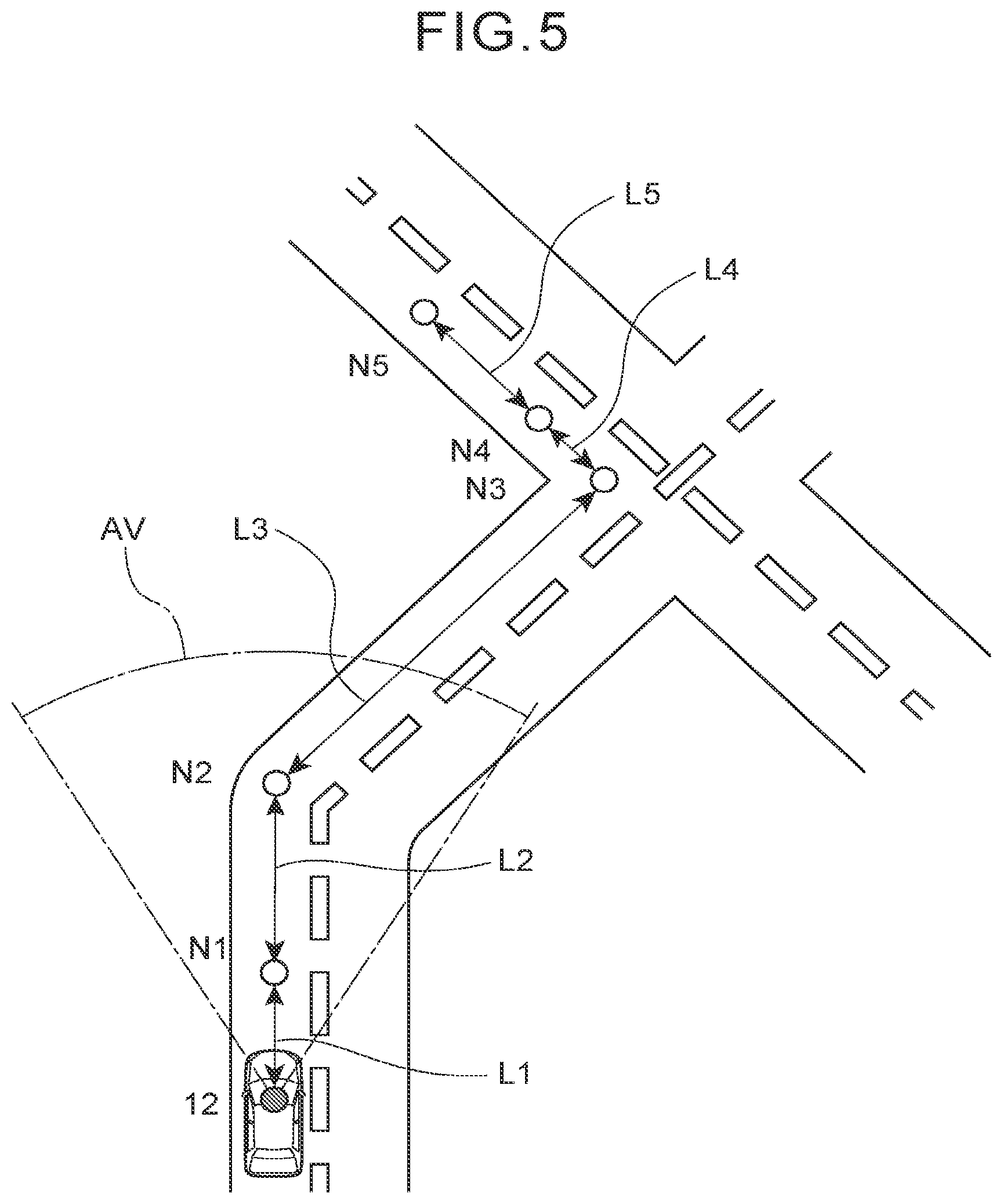 Patent US12422265 Figure 5 – Display control device for vehicle, display control system for vehicle, vehicle, display control method for vehicle, and non-transitory storage medium storing a program