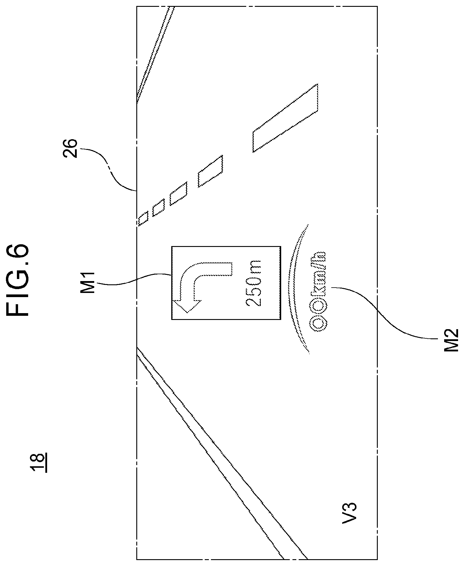 Patent US12422265 Figure 6 – Display control device for vehicle, display control system for vehicle, vehicle, display control method for vehicle, and non-transitory storage medium storing a program