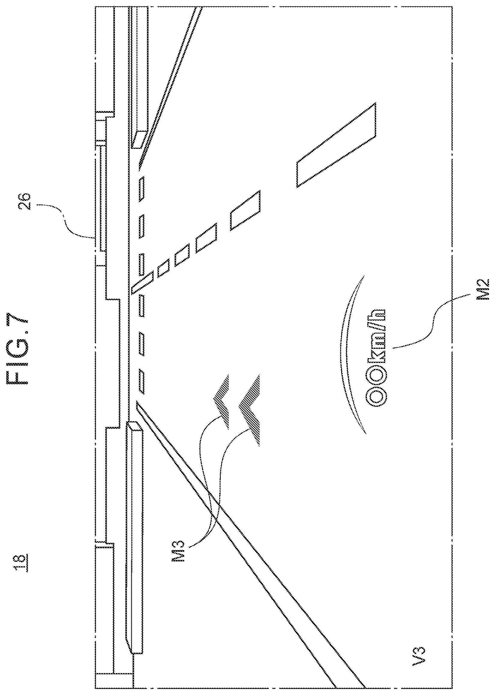 Patent US12422265 Figure 7 – Display control device for vehicle, display control system for vehicle, vehicle, display control method for vehicle, and non-transitory storage medium storing a program