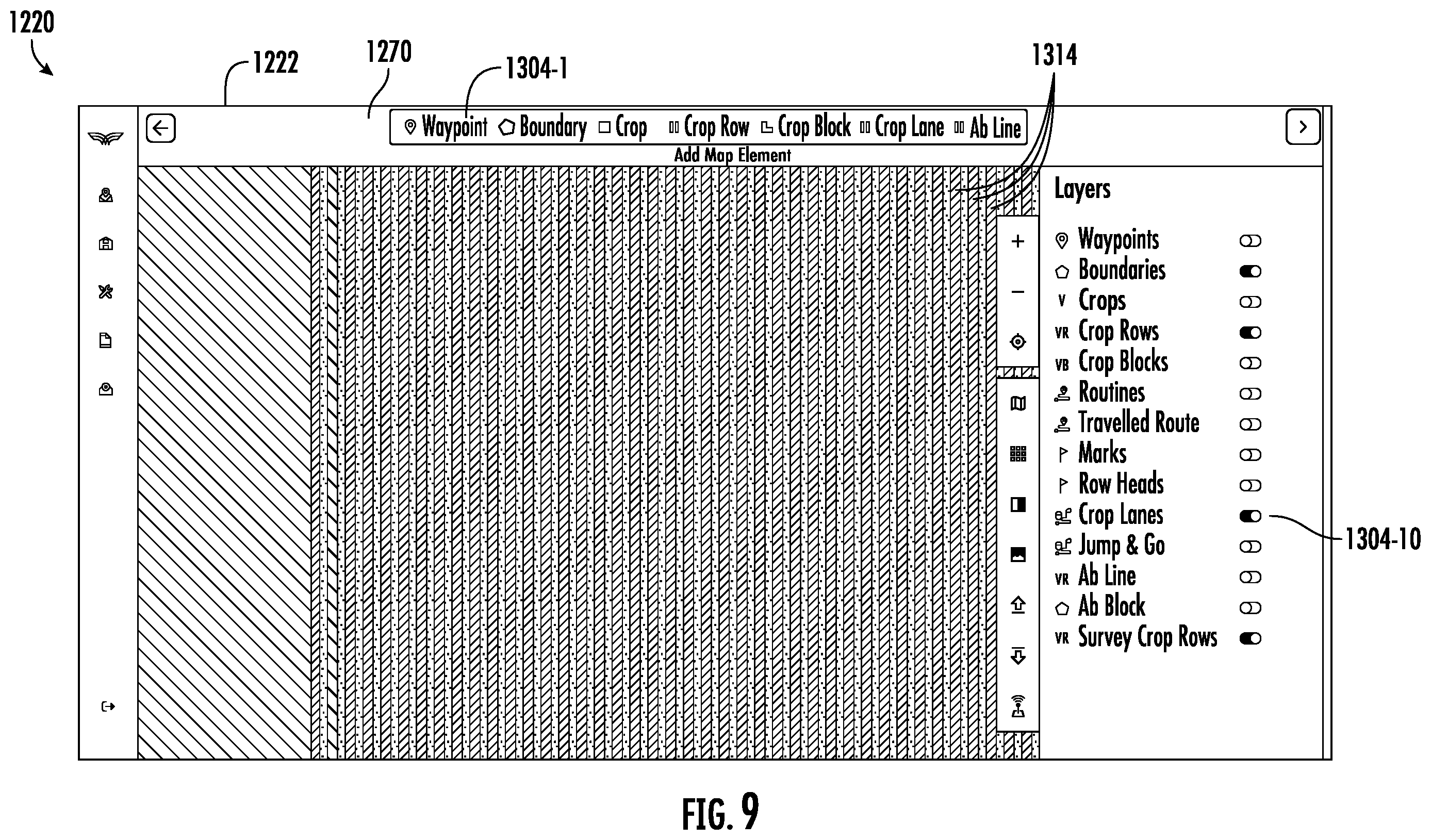 Patent US12422277 Figure 8 – Mapping