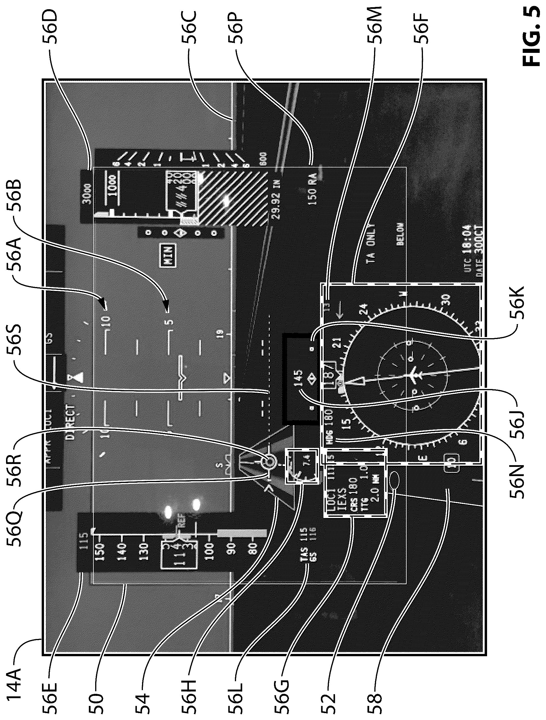Patent US12422279 Figure 5 – Display systems and methods for aircraft