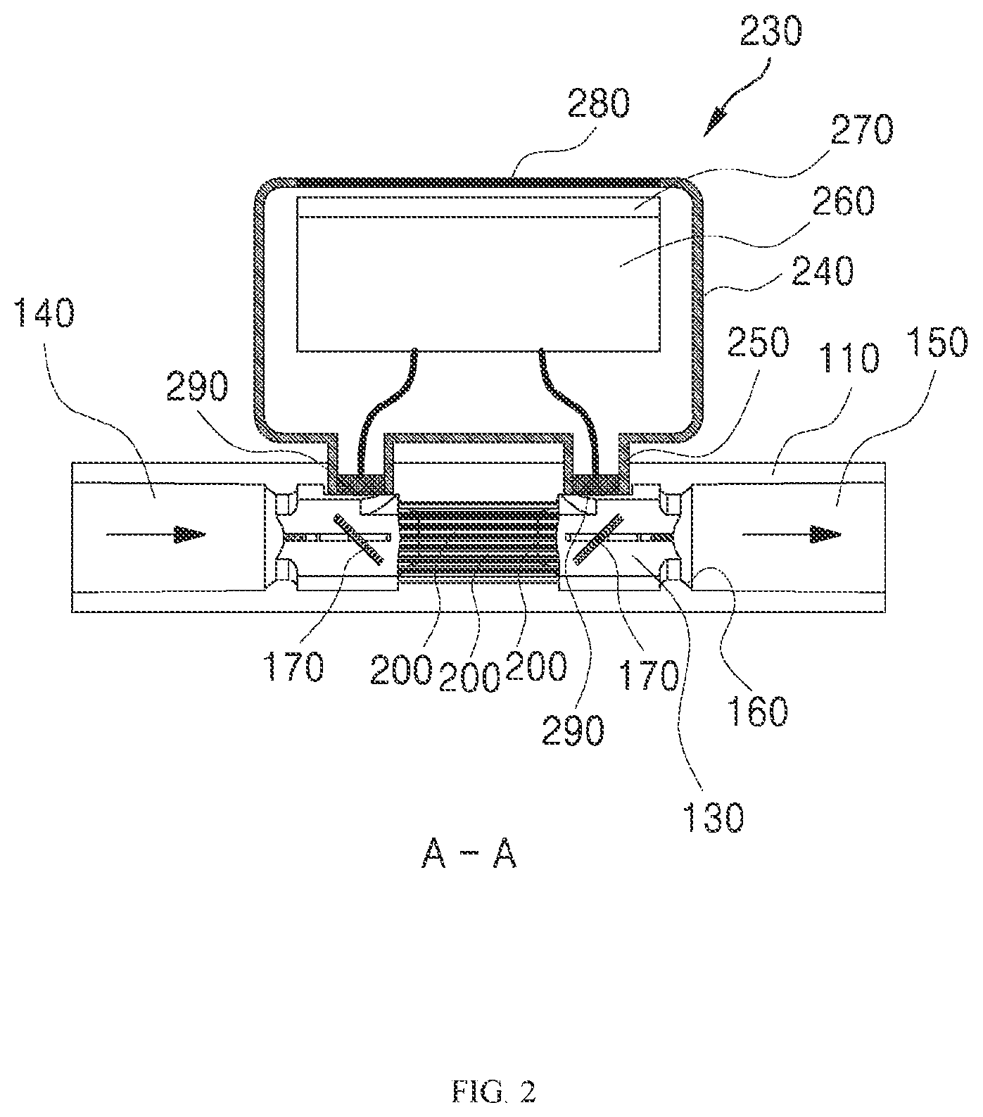 Patent US12422288 Figure 2 – Ultrasonic flow meter