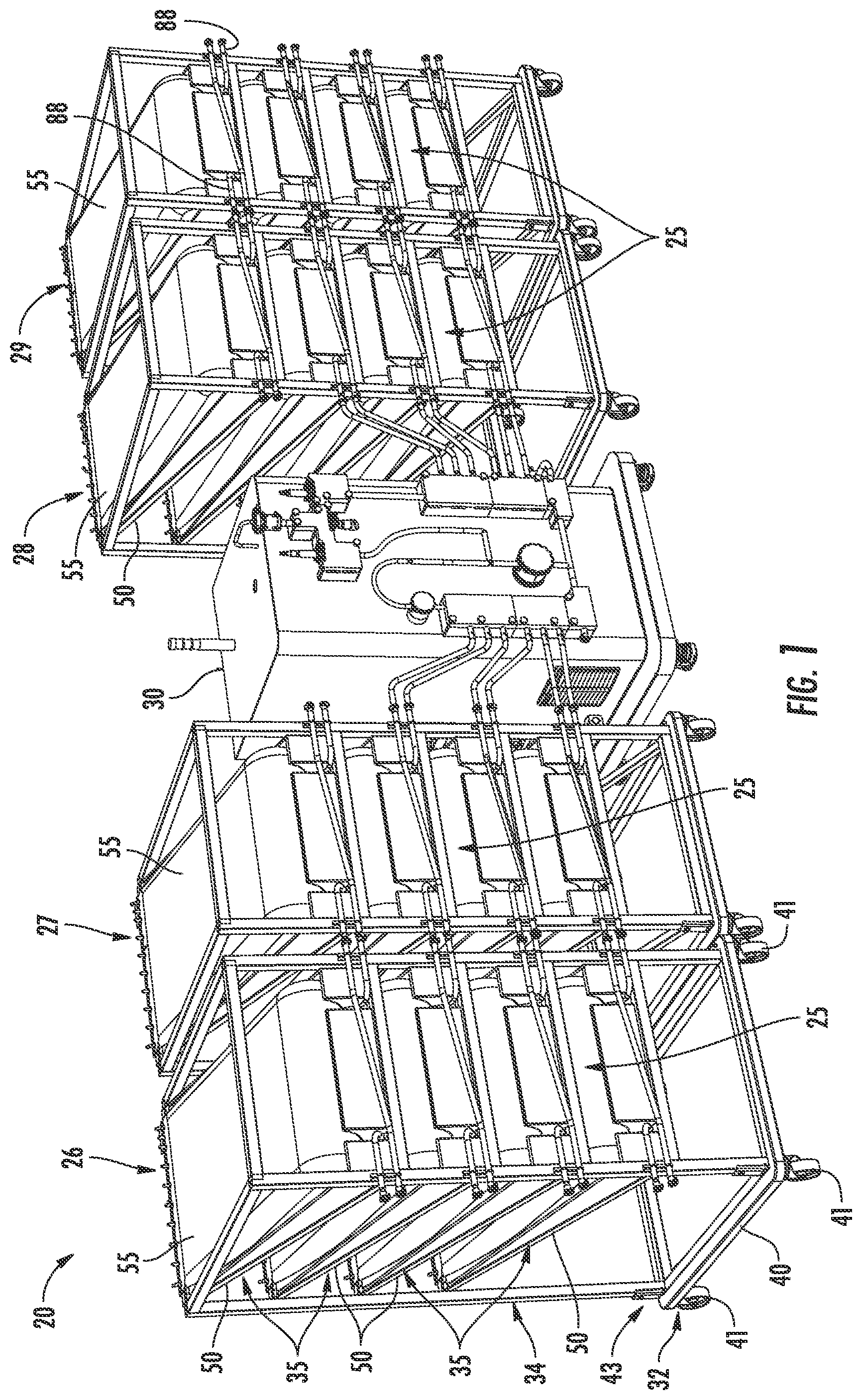 Patent US12422294 Figure 1 – Biocontainer assembly for bioprocessing system