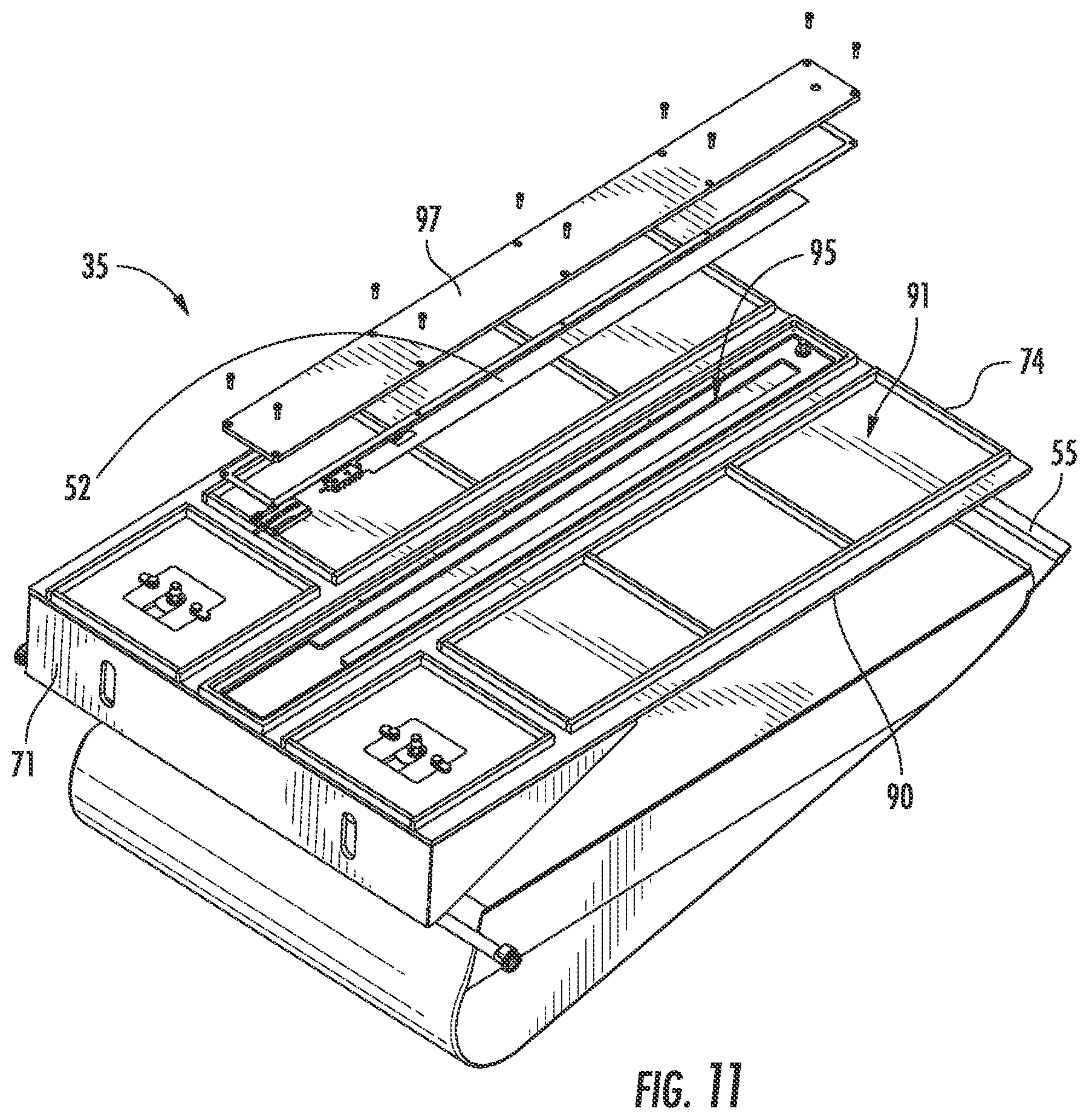 Patent US12422294 Figure 7 – Biocontainer assembly for bioprocessing system