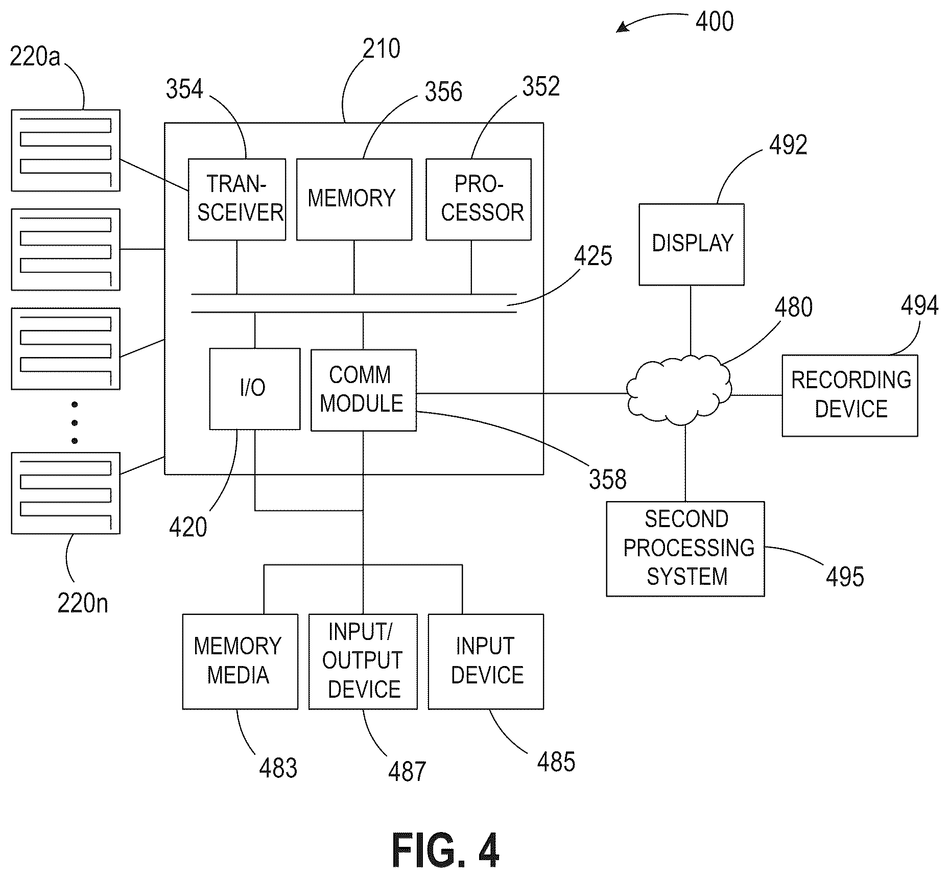 Patent US12422295 Figure 4 – System and method for determining content utilizing externally mounted container monitoring system