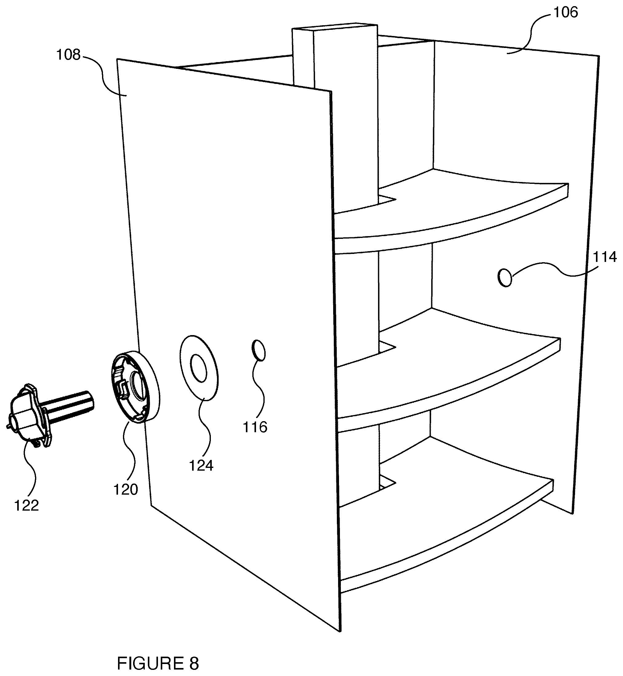 Patent US12422296 Figure 8 – Line-of-sight sensor mounting system and method