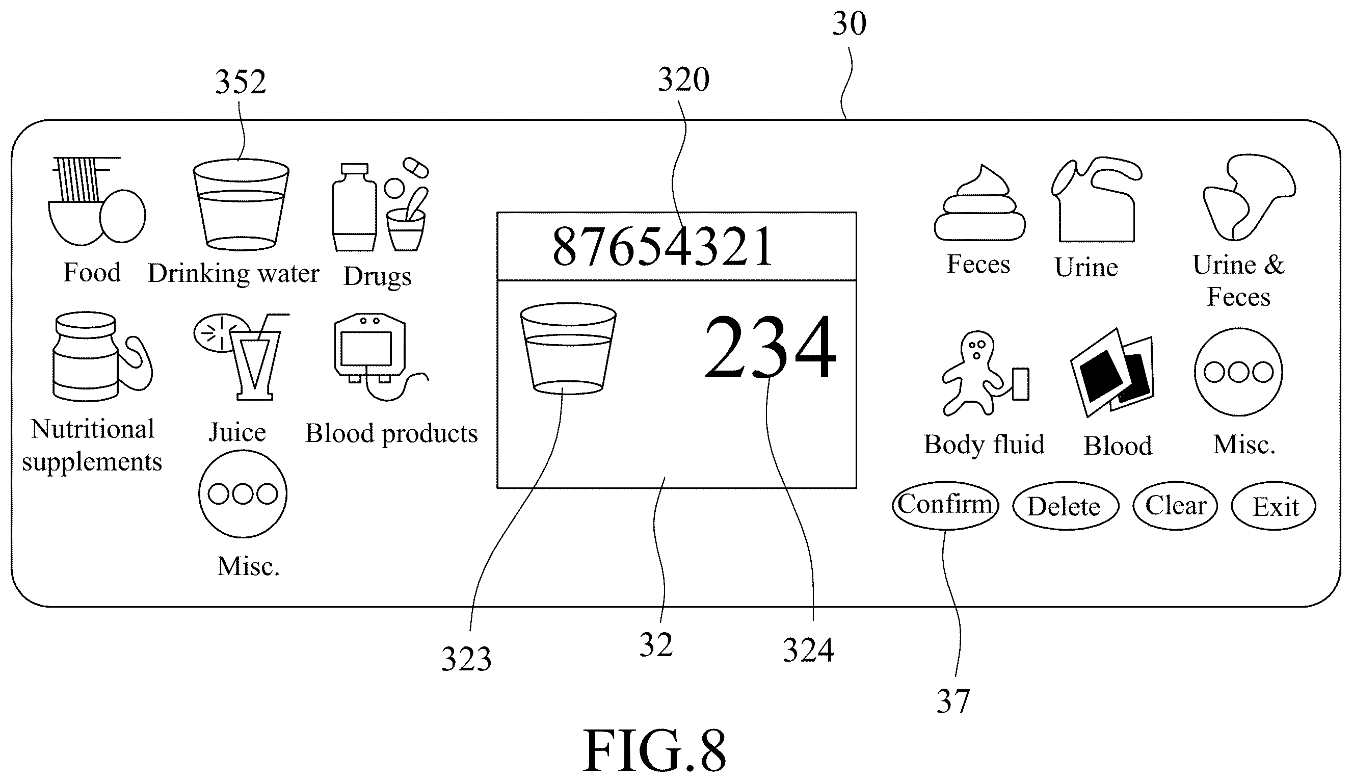 Patent US12422300 Figure 8 – Weighing system