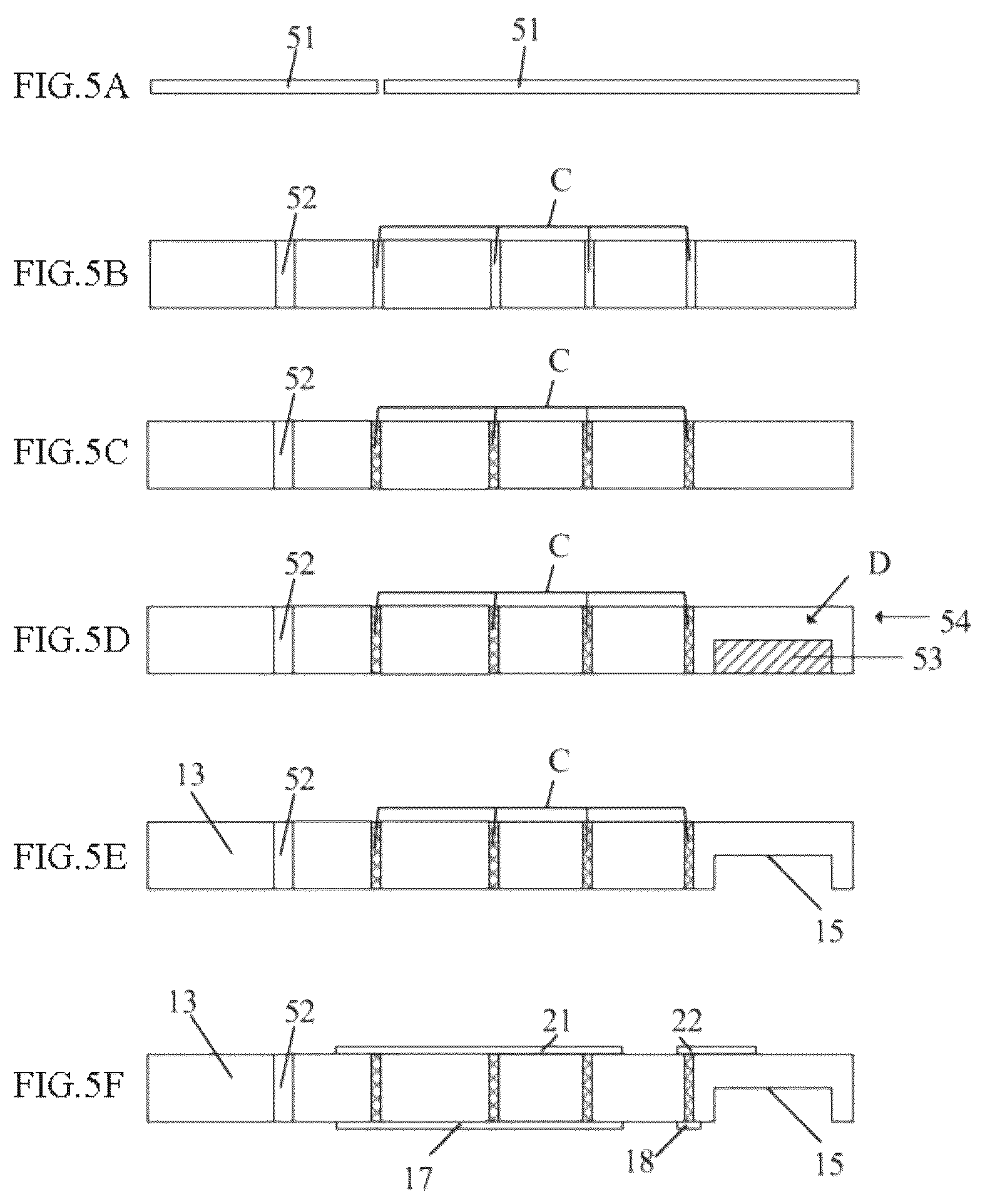 Patent US12422310 Figure 3 – Manufacturing method for a surface acoustic wave temperature sensor