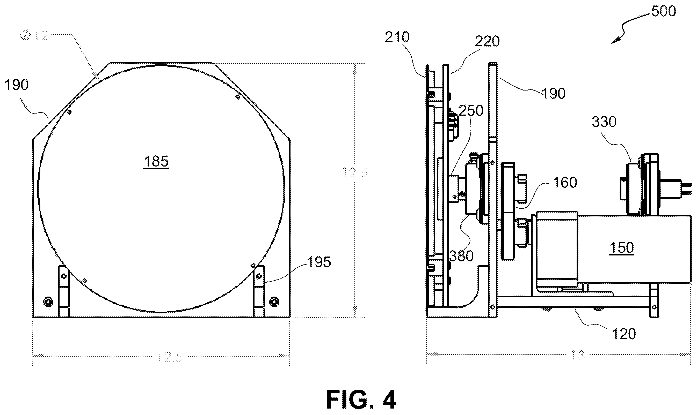 Patent US12422312 Figure 4 – Spinning flat plate calorimeter