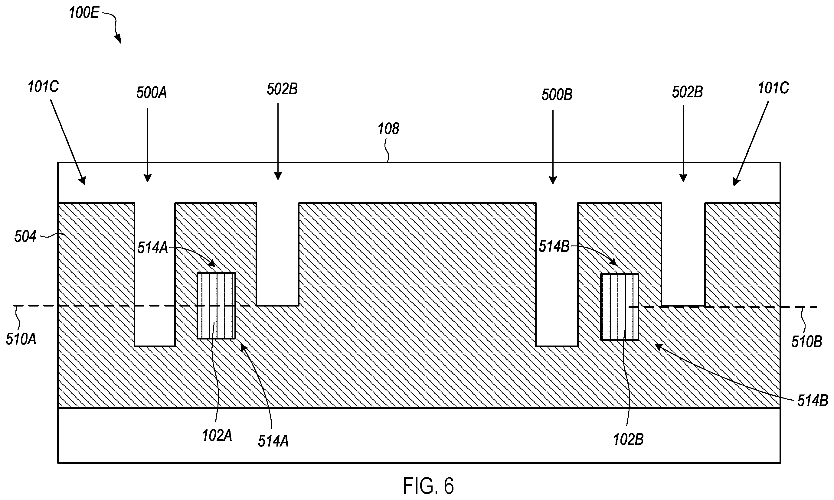 Patent US12422314 Figure 5 – Input structures that include slots that create a stress concentration region in a substrate for strain detection by a sensor