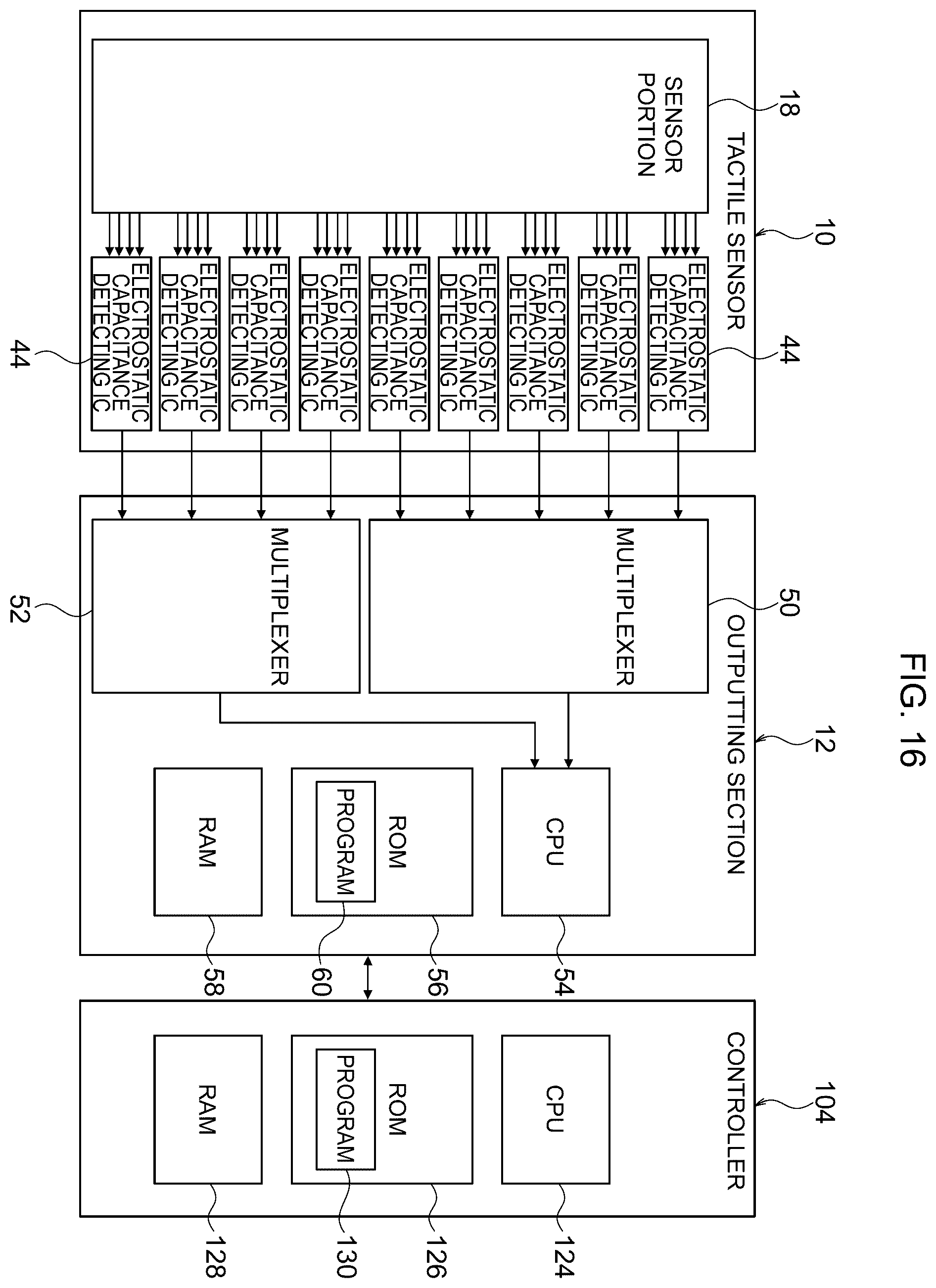 Patent US12422319 Figure 16 – Tactile sensing system