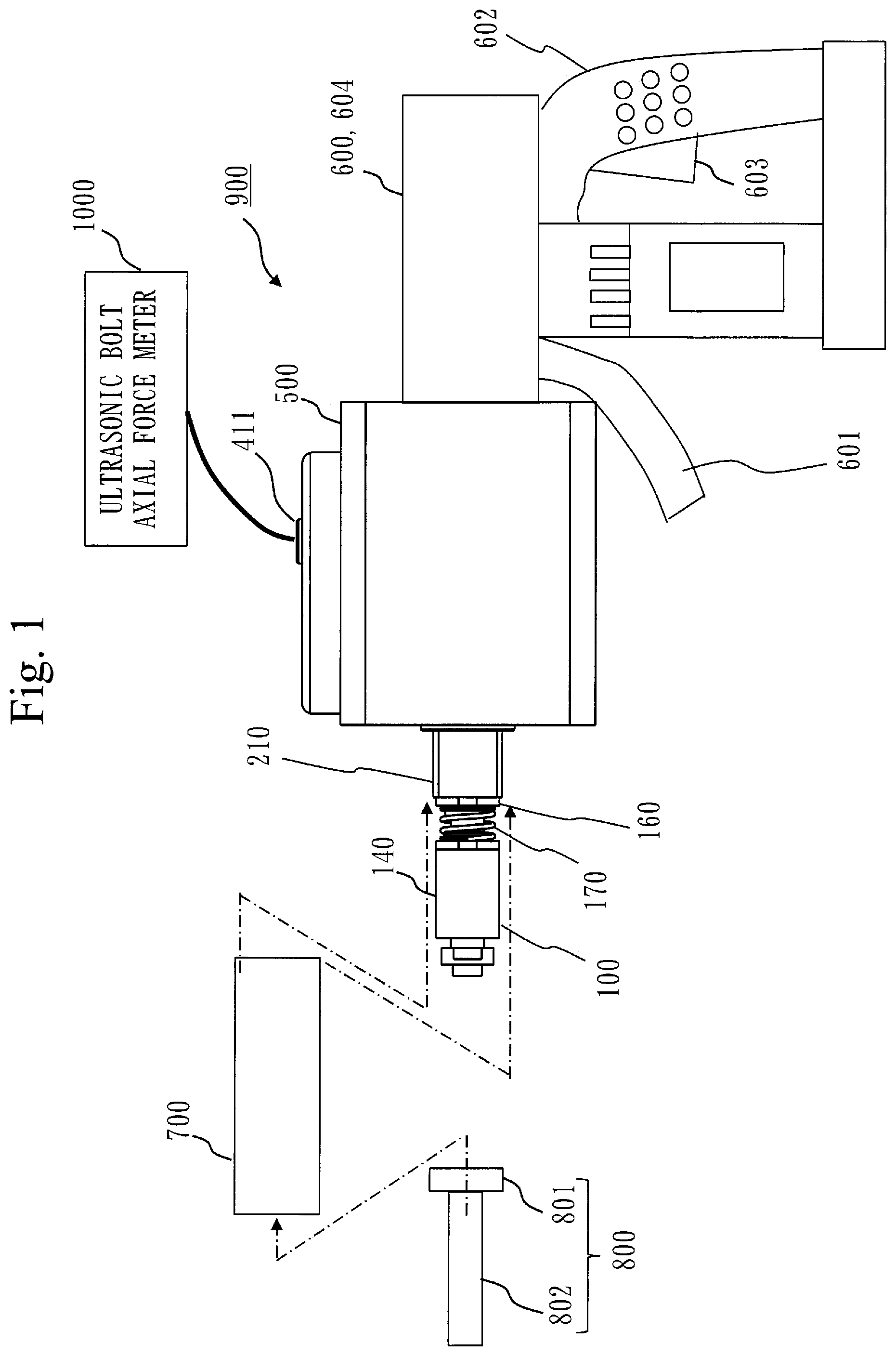 Patent US12422320 — Ultrasonic probe — Figure 1