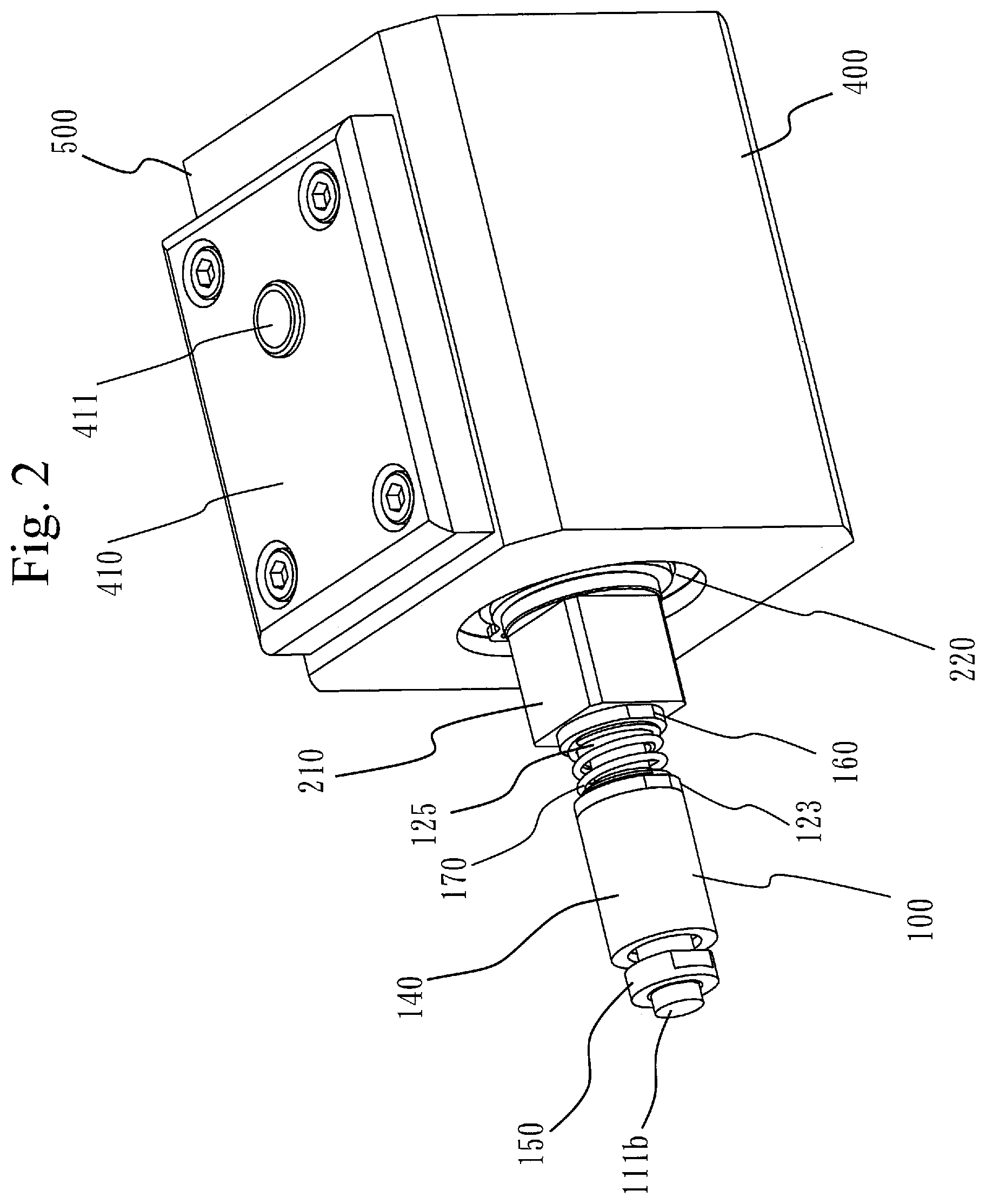 Patent US12422320 Figure 2 – Ultrasonic probe