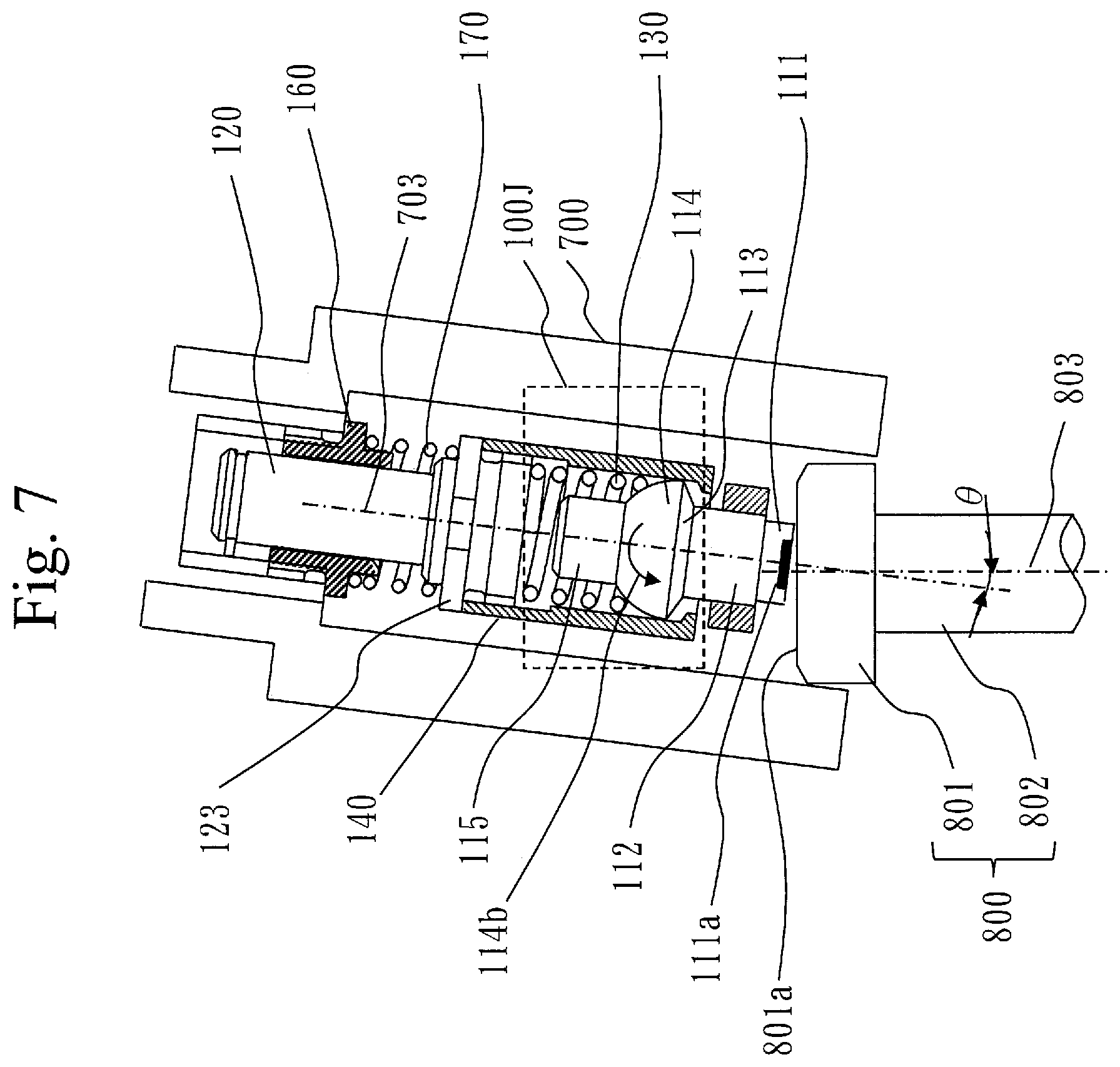 Patent US12422320 Figure 7 – Ultrasonic probe