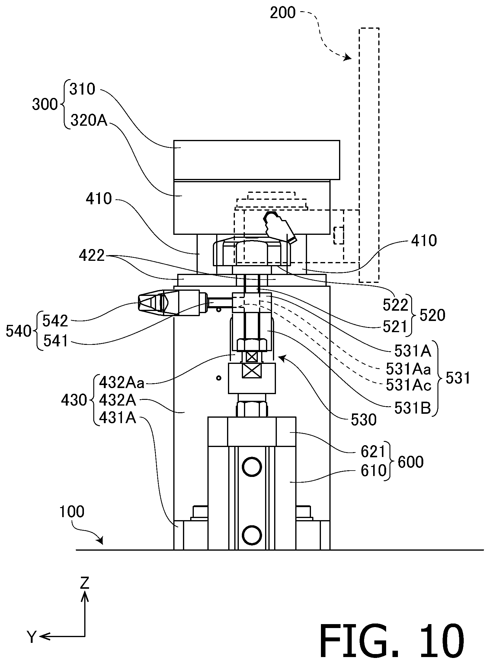 Patent US12422327 Figure 10 – Dynamic balance testing device