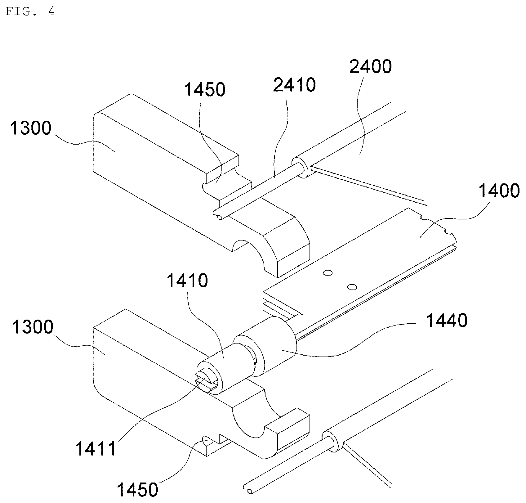 Patent US12422344 Figure 4 – Specimen testing machine