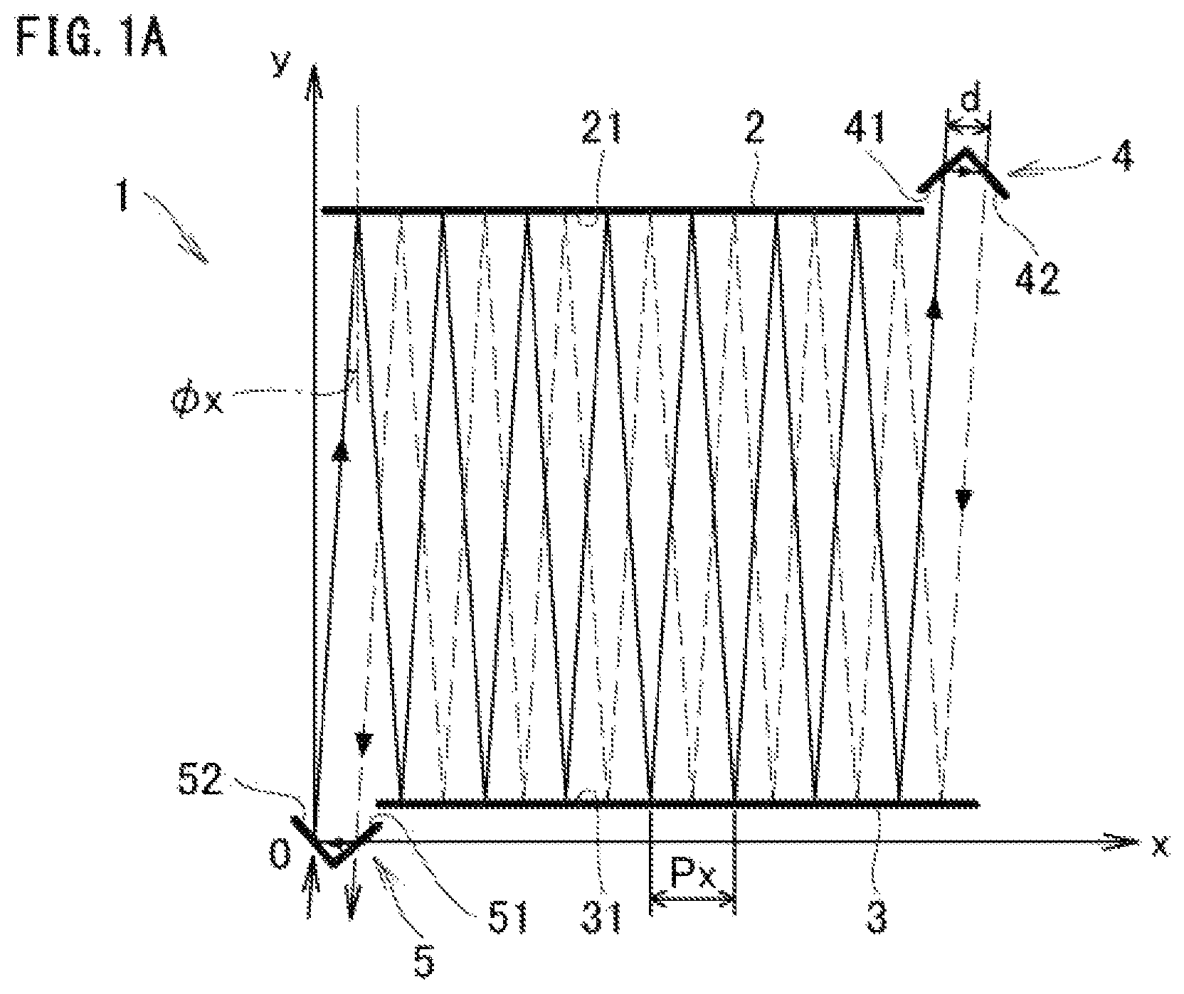 Patent US12422350 Figure 1 – Multiple-reflection apparatus and multiple-reflection cell