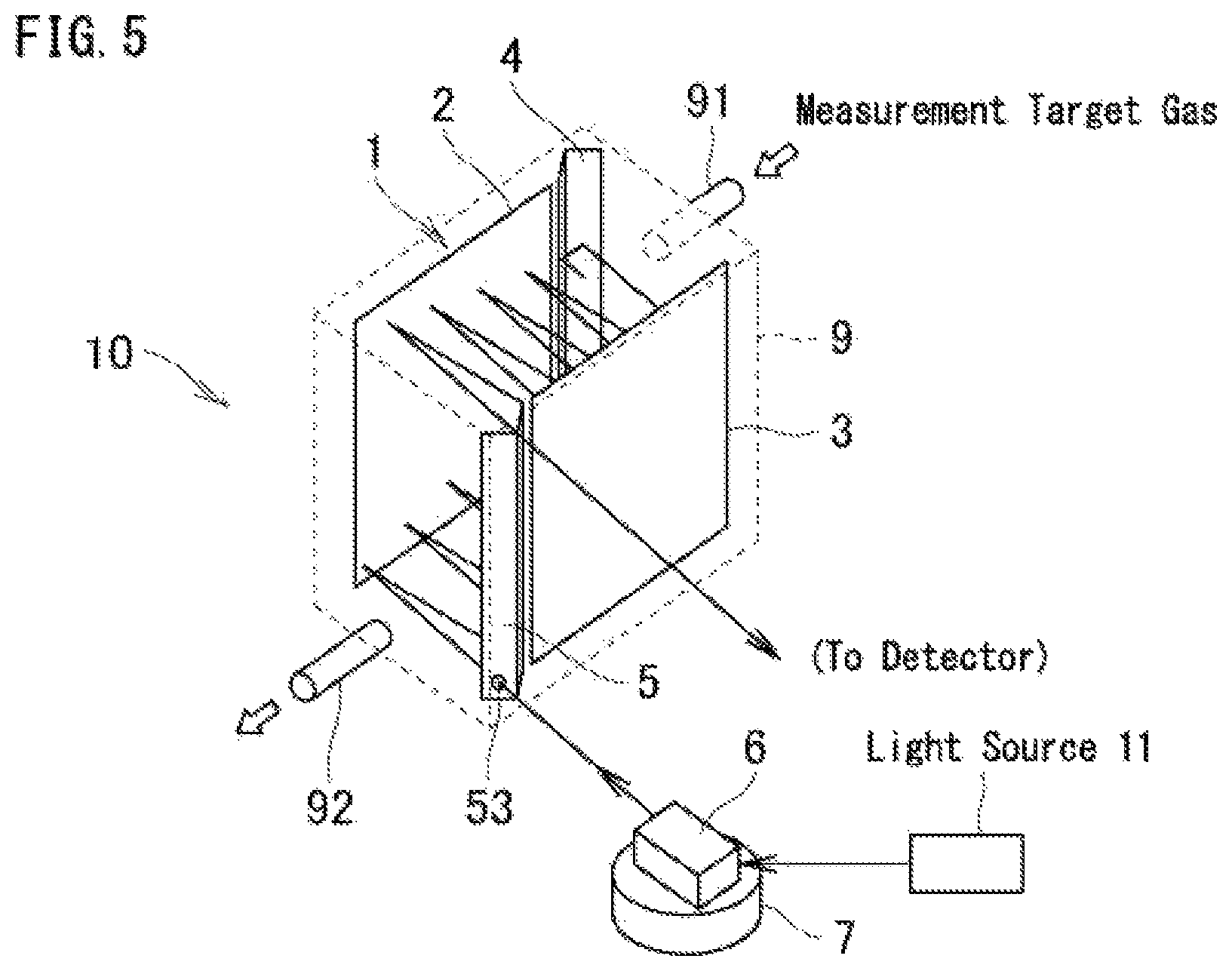 Patent US12422350 Figure 6 – Multiple-reflection apparatus and multiple-reflection cell