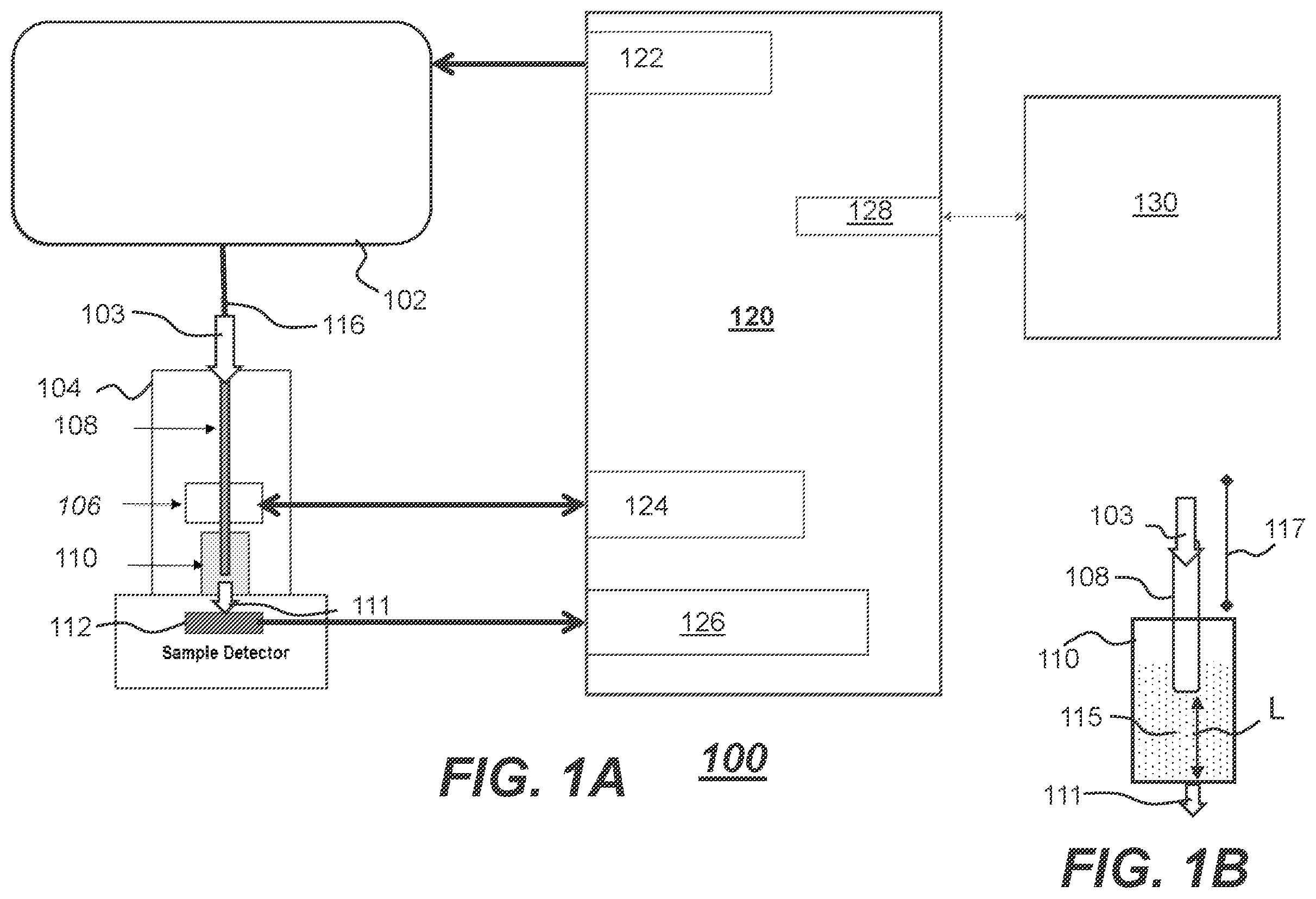 Patent US12422356 Figure 1 – Variable path length absorption spectrometer having automated continuous slope measurement