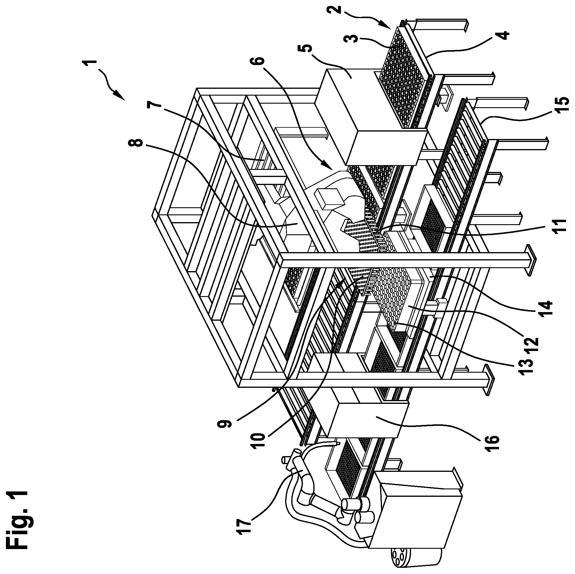 Patent US12422375 Figure 1 – Inspection unit for cans and method for determining the quality of cans