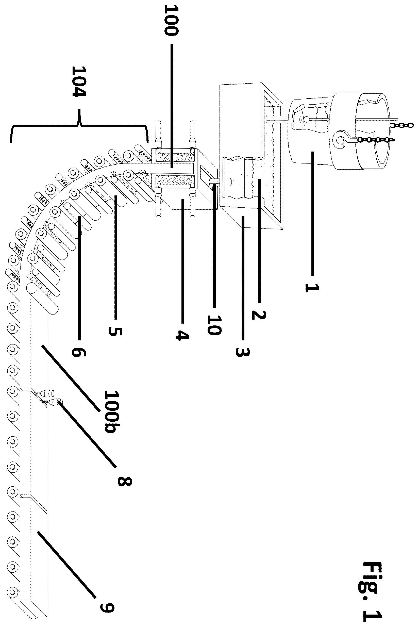 Patent US12422382 Figure 1 – Method and device for the contactless determination of at least one property of an at least partially melted endless strand