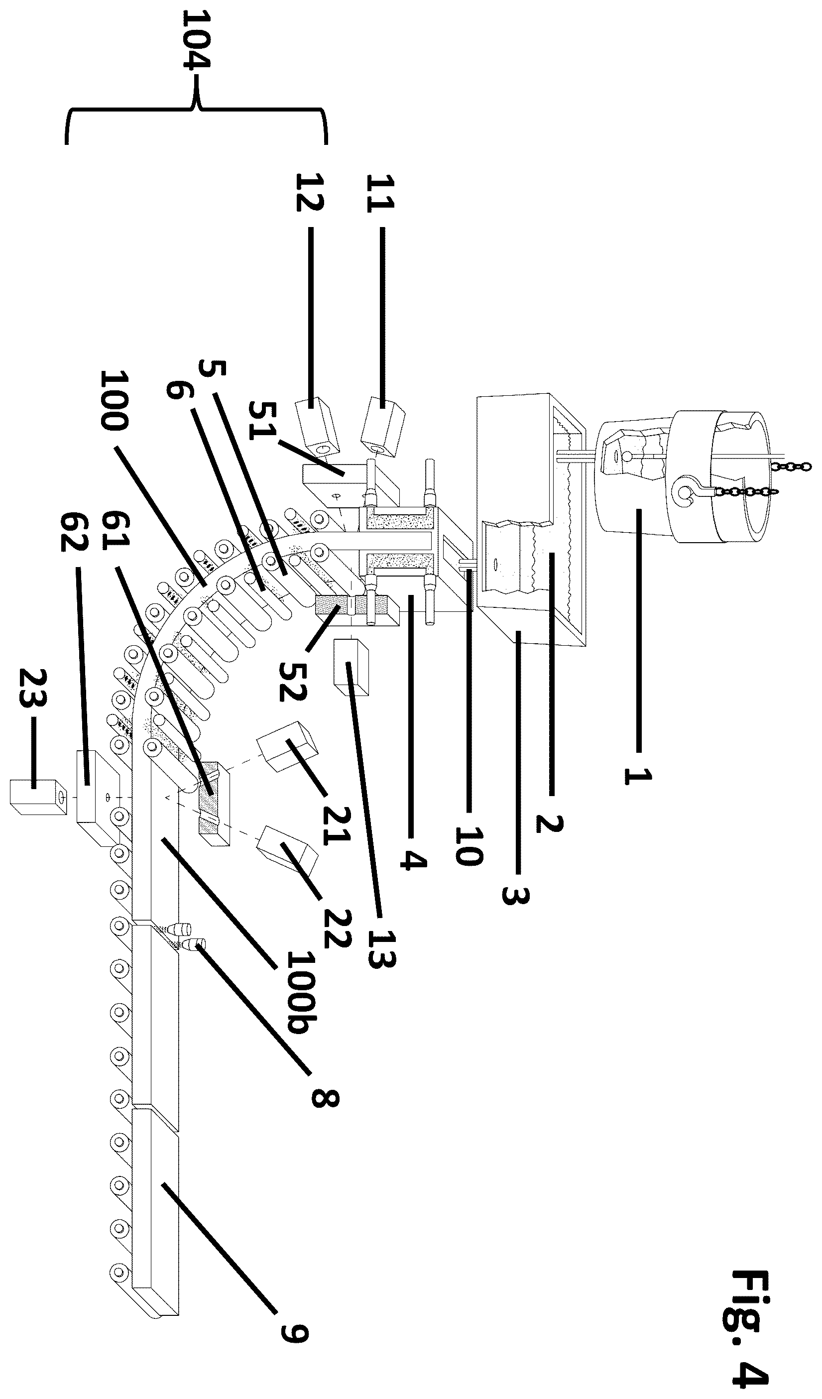 Patent US12422382 Figure 4 – Method and device for the contactless determination of at least one property of an at least partially melted endless strand