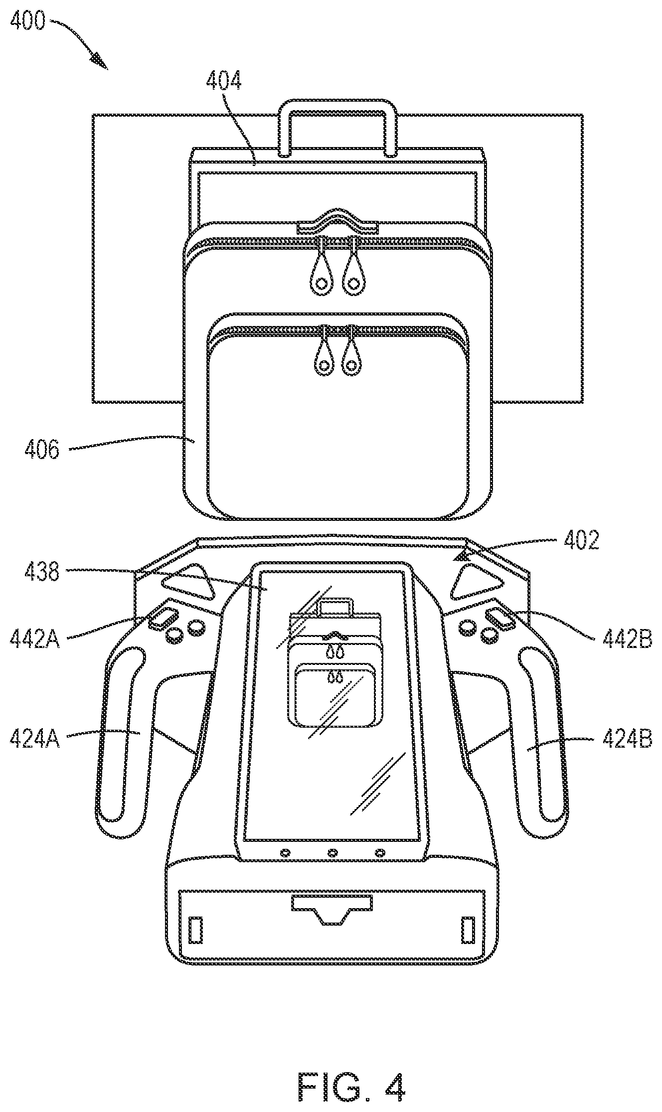 Patent US12422384 Figure 4 – Handheld x-ray system including a stand-alone detector panel