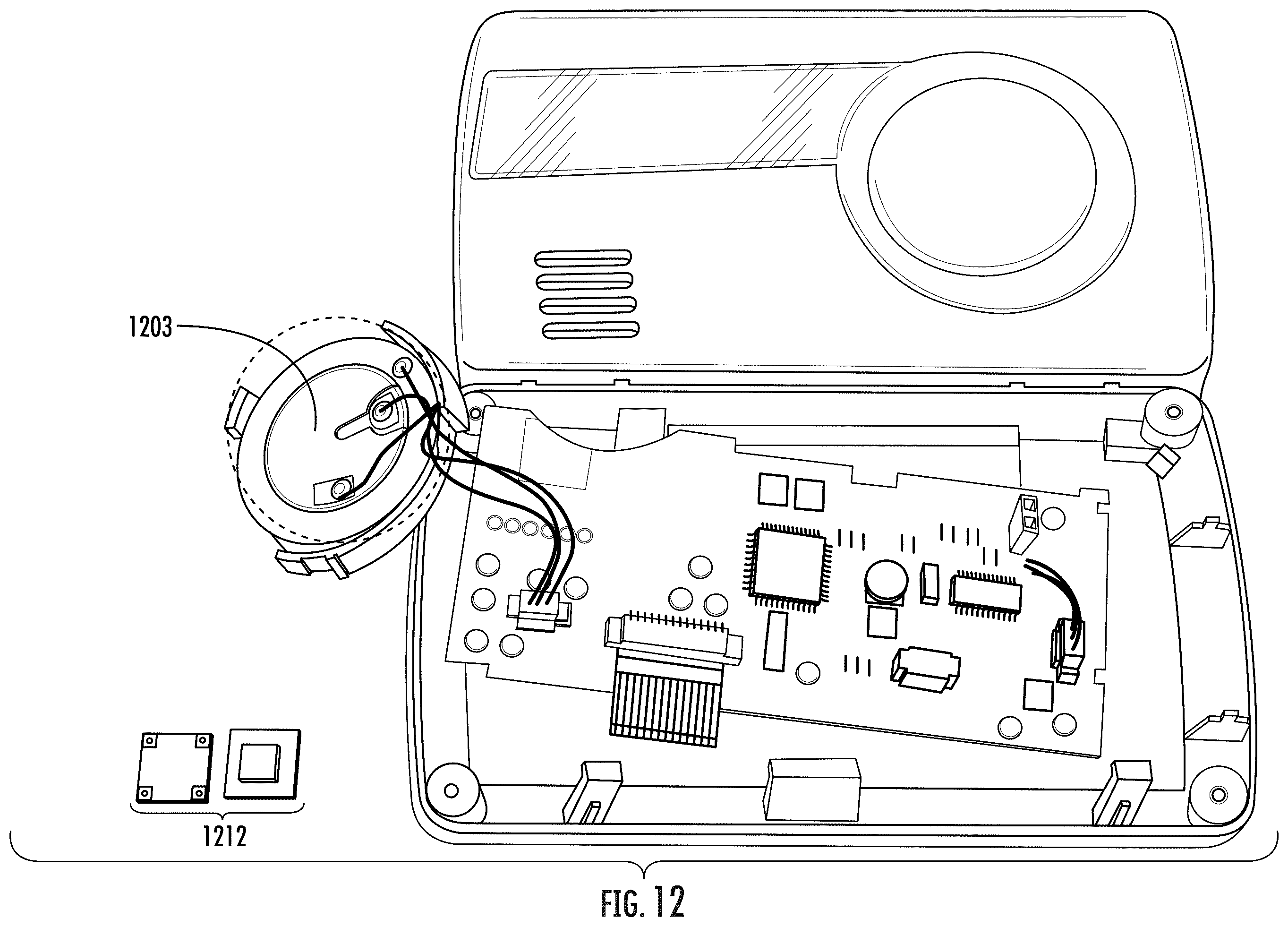 Patent US12422392 Figure 12 – Gas sensor device based on metal oxide foam
