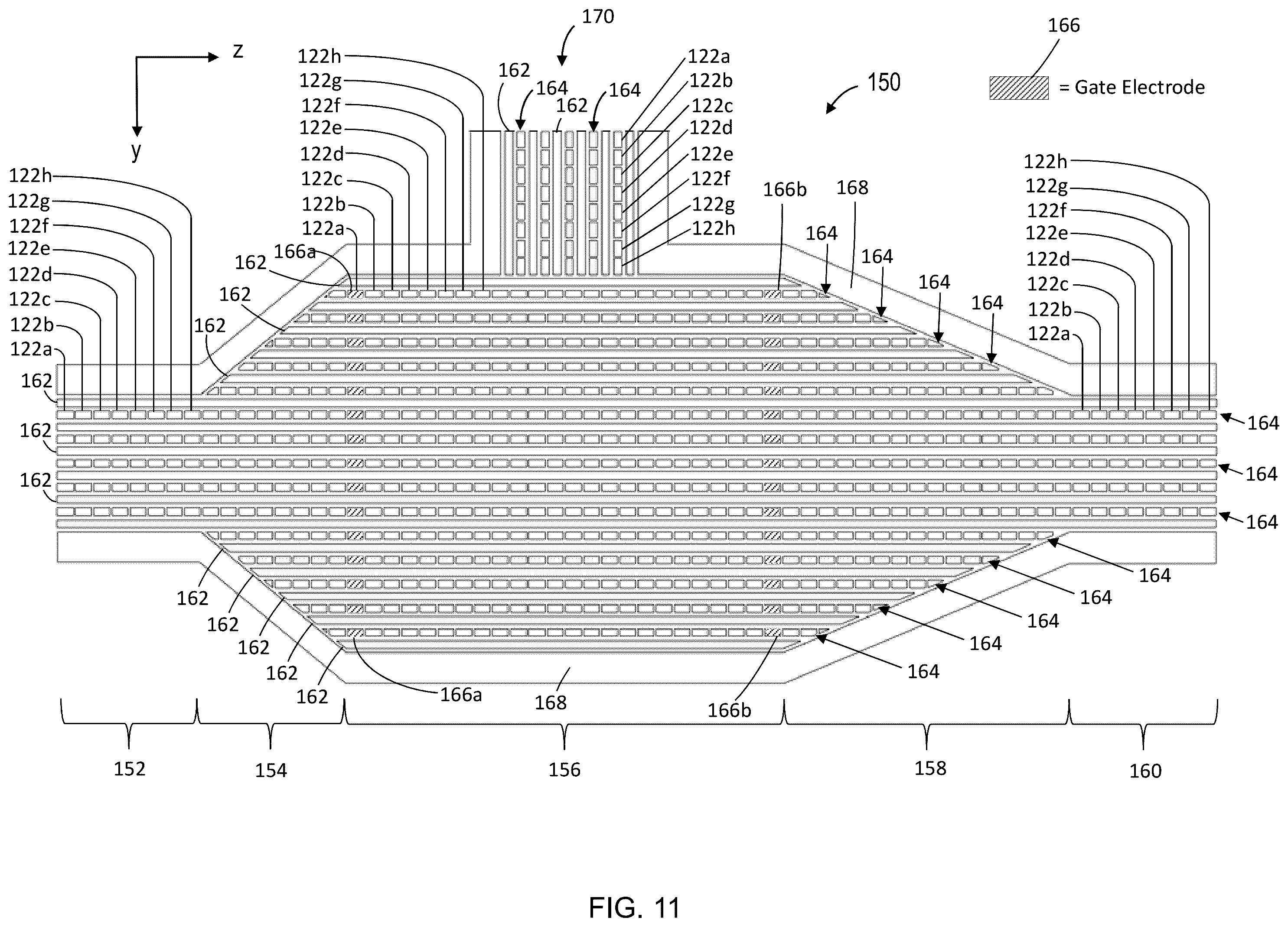 Patent US12422402 Figure 11 – Methods and apparatus for trapping and accumulation of ions